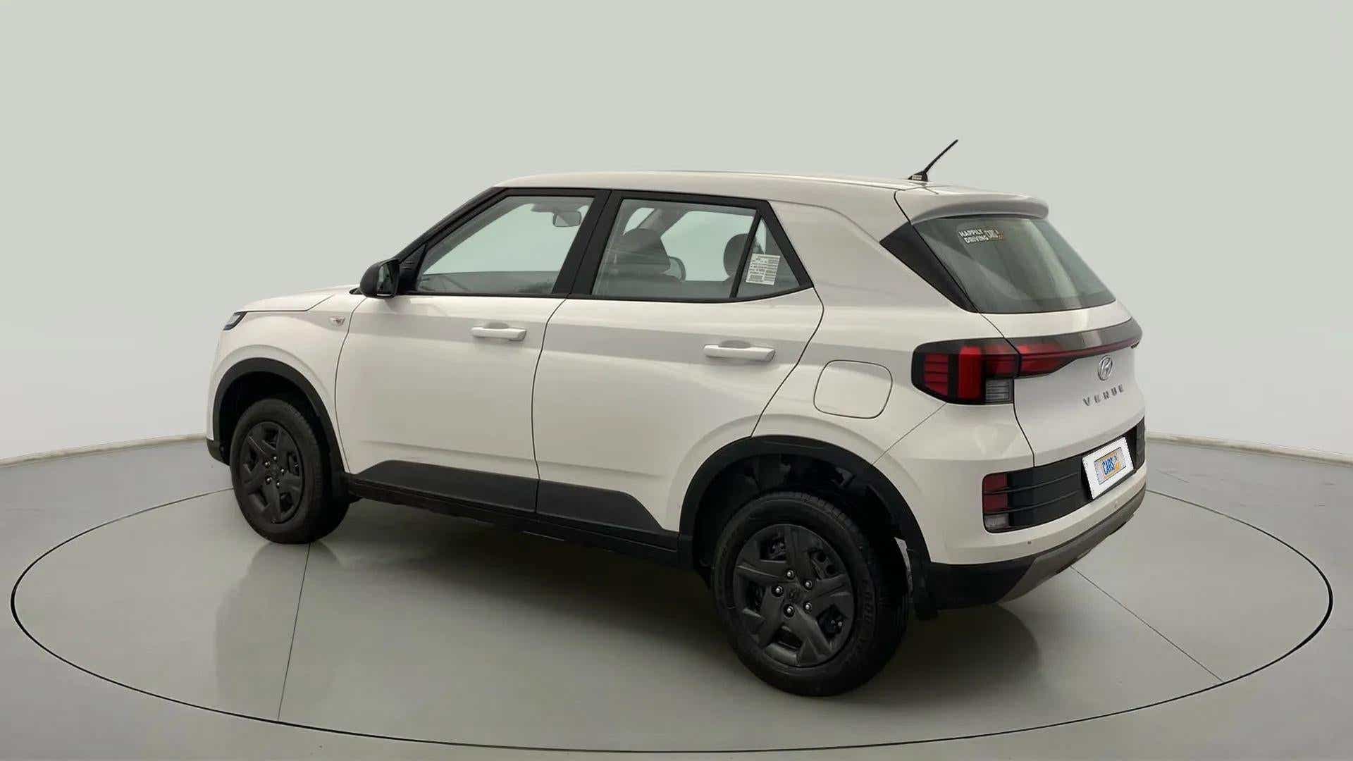 Rear three-quarter view of a Hyundai Venue