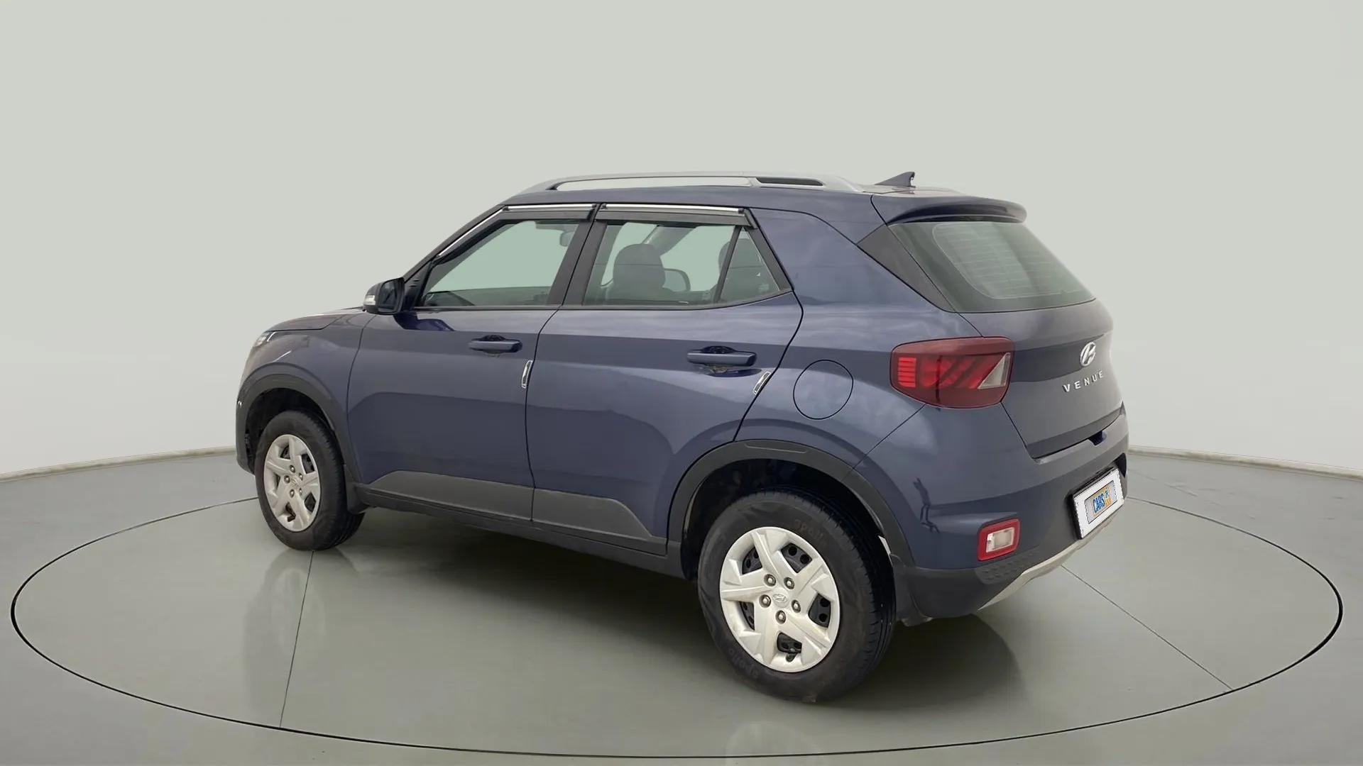 Rear three-quarter view of a Hyundai Venue