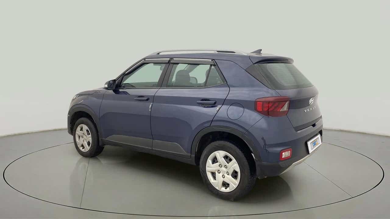 Rear three-quarter view of a Hyundai Venue