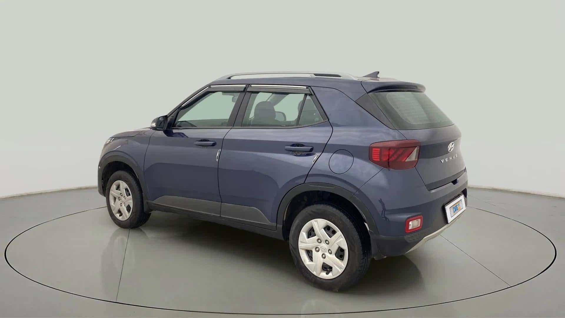 Rear three-quarter view of a Hyundai Venue