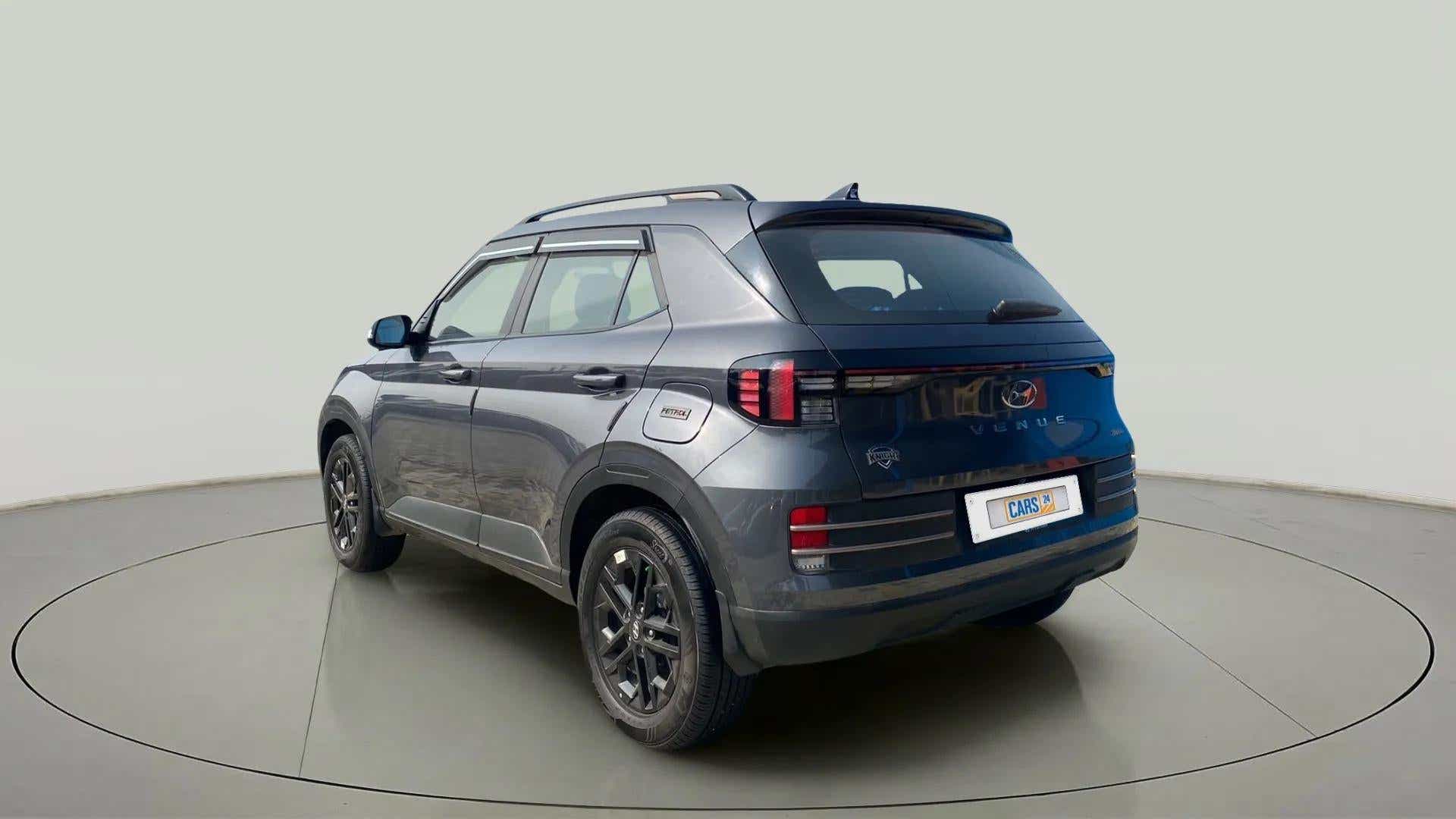 Rear three-quarter view of a Hyundai Venue