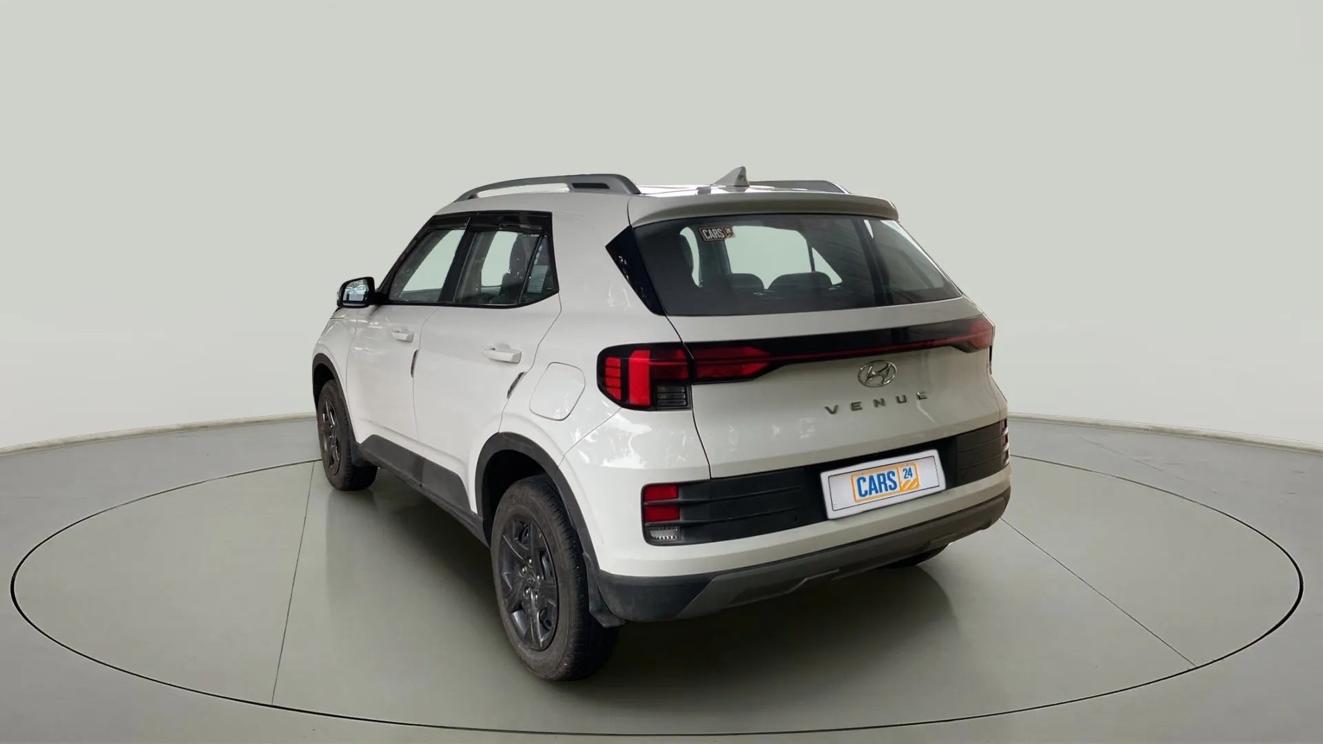 Rear three-quarter view of a Hyundai Venue