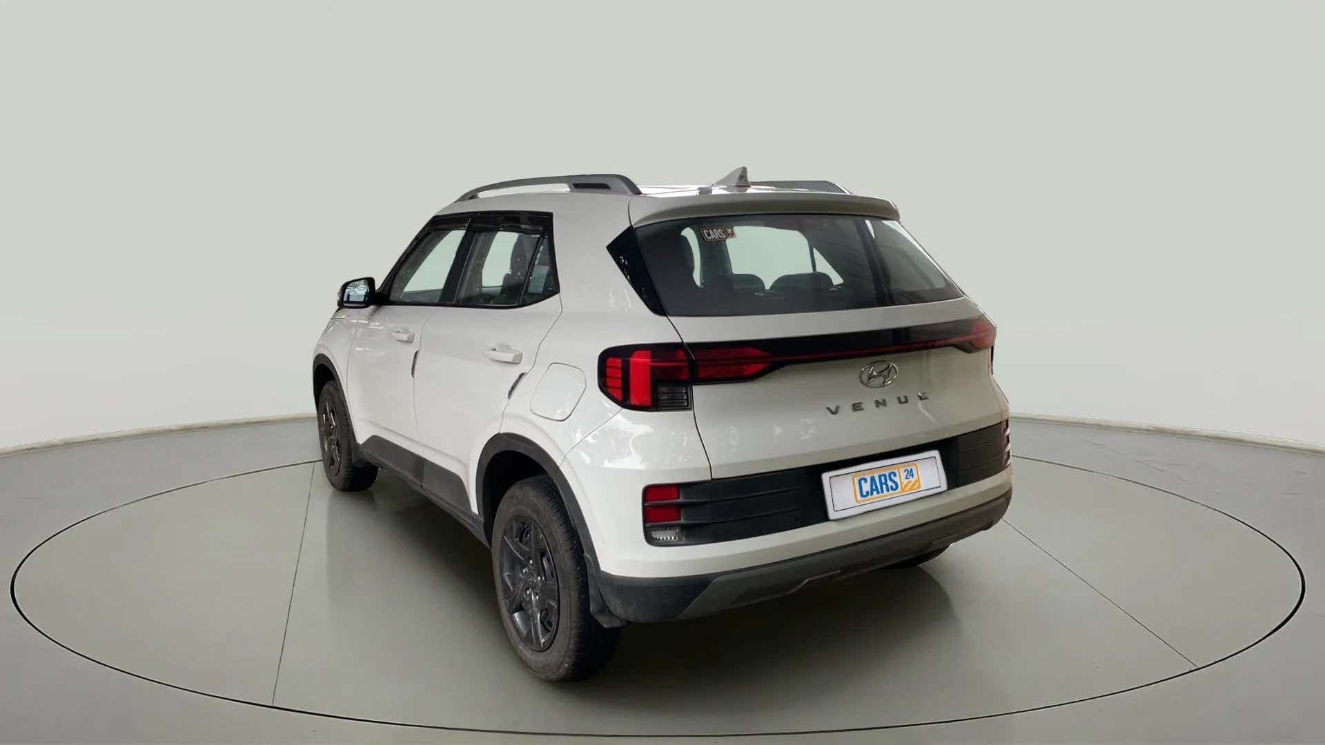 Rear three-quarter view of a Hyundai Venue