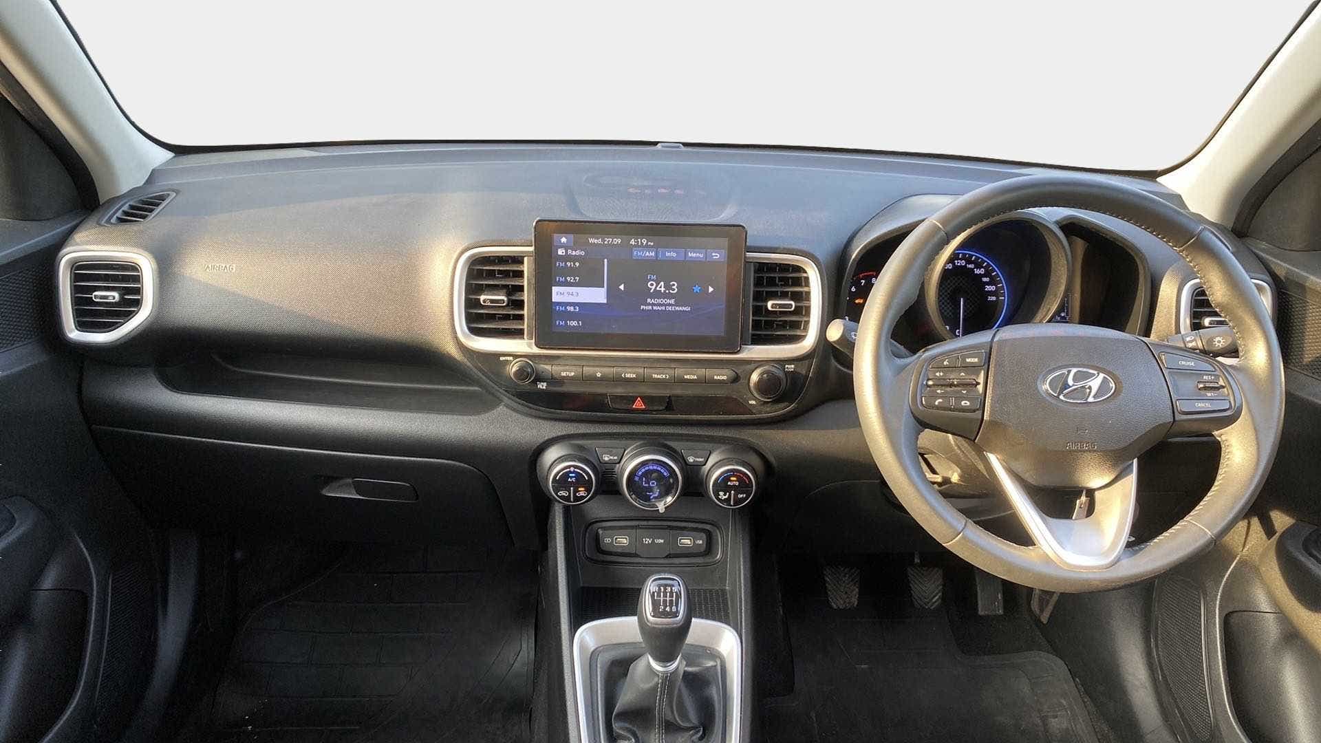Interior dashboard of a Hyundai Venue