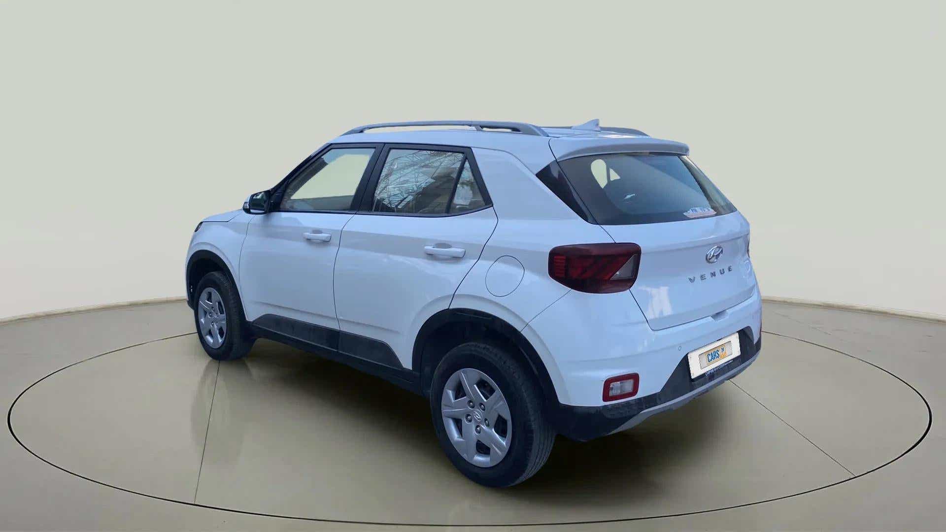 Rear three-quarter view of a Hyundai Venue