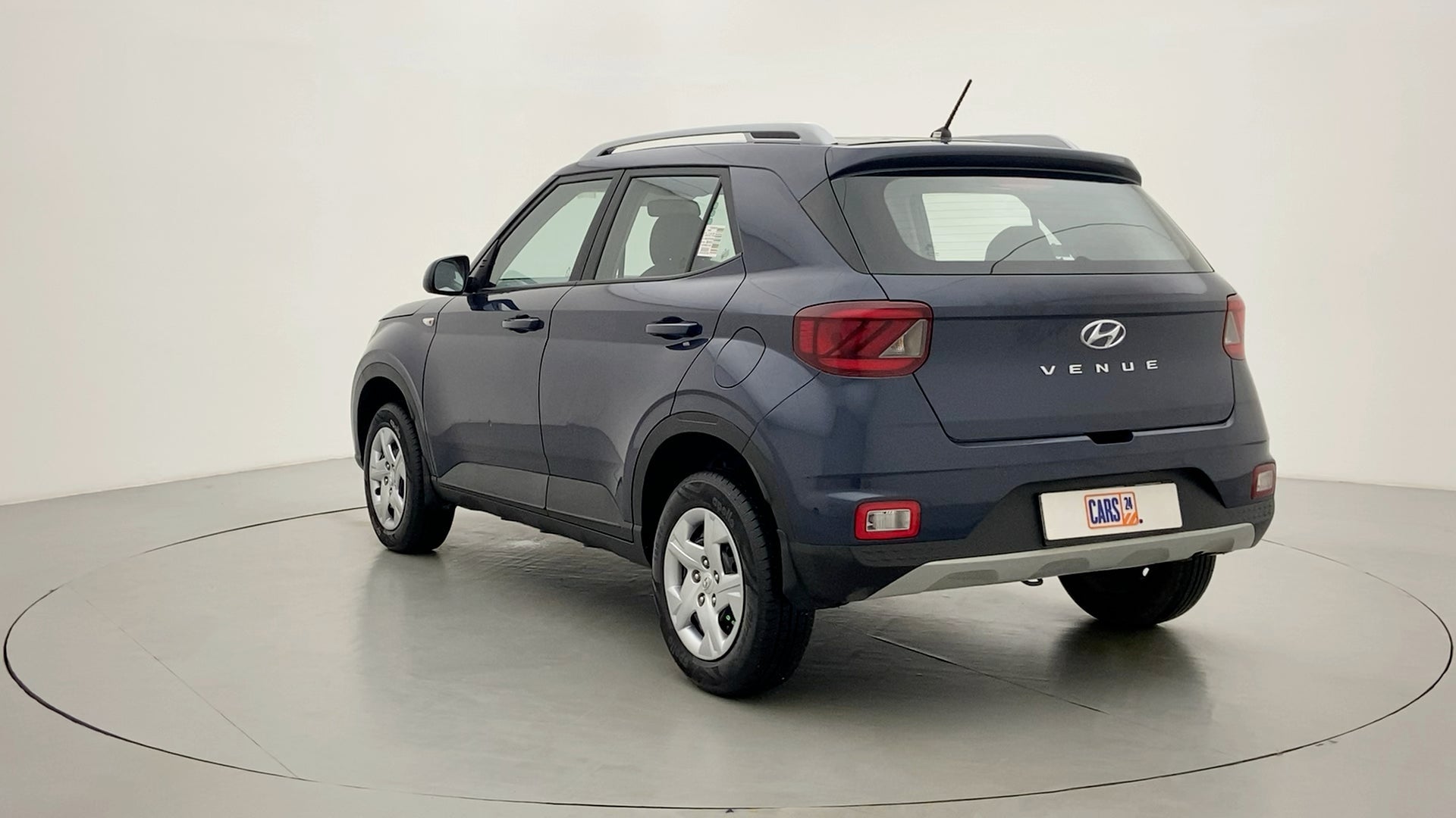 Rear three-quarter view of a Hyundai Venue