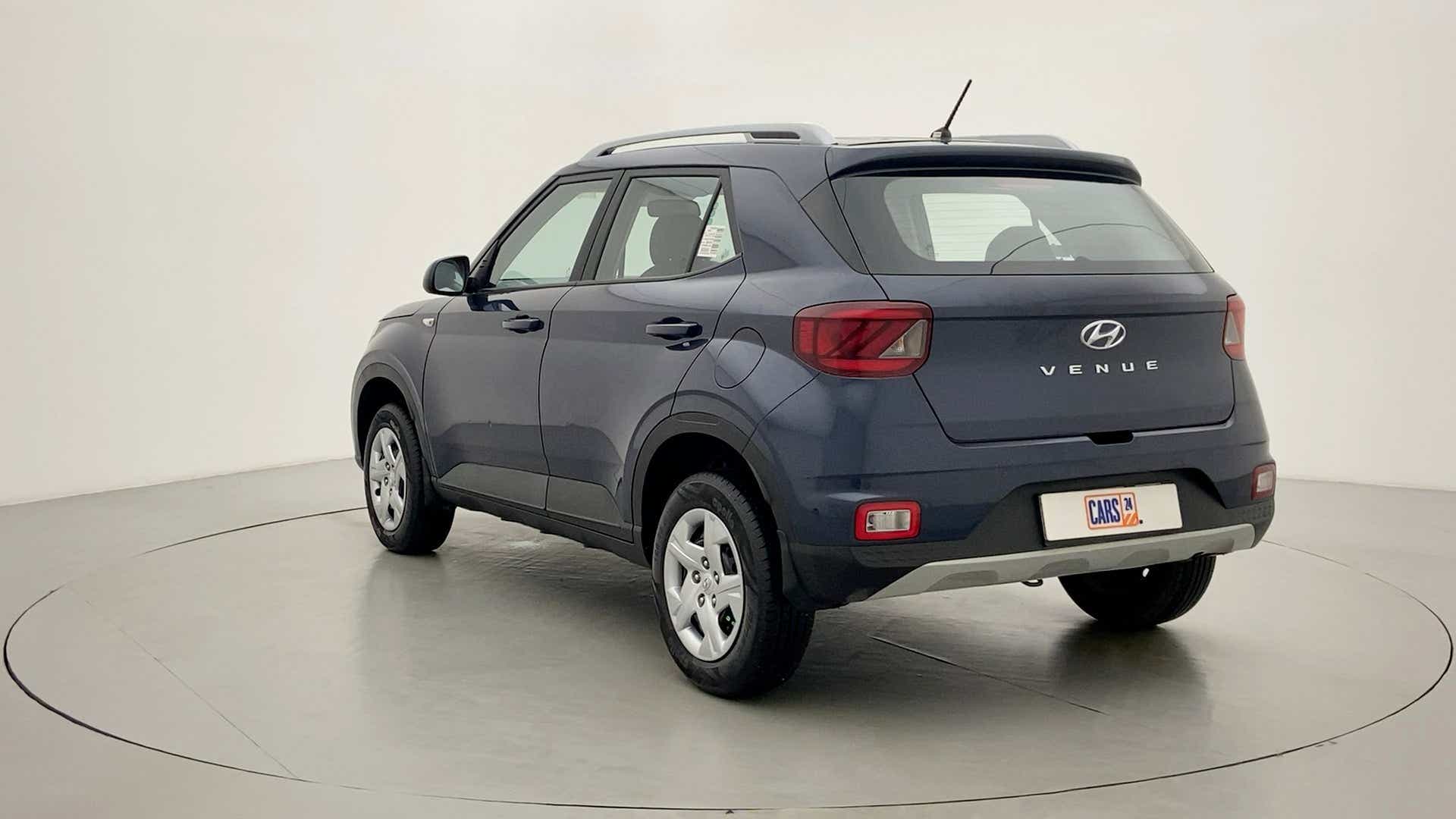 Rear three-quarter view of a Hyundai Venue