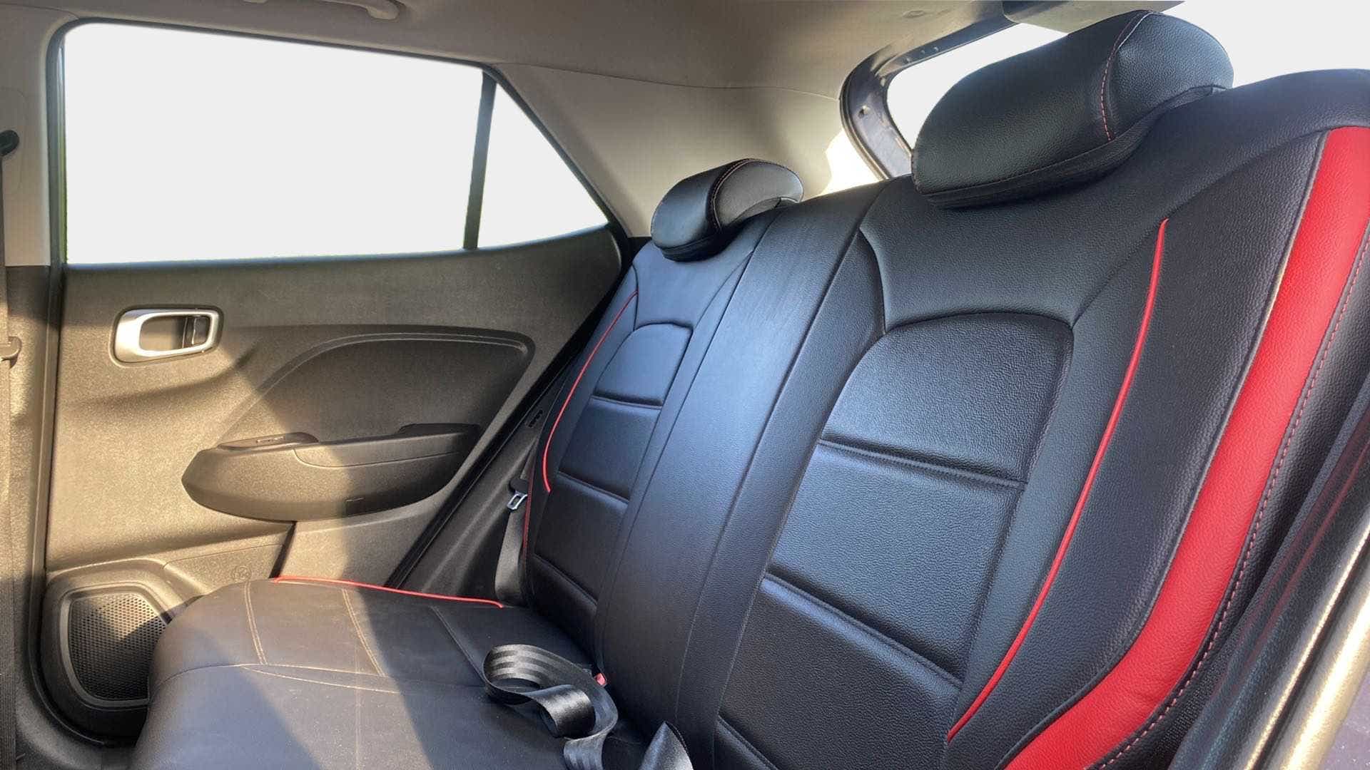 Rear seat view of a Hyundai Venue