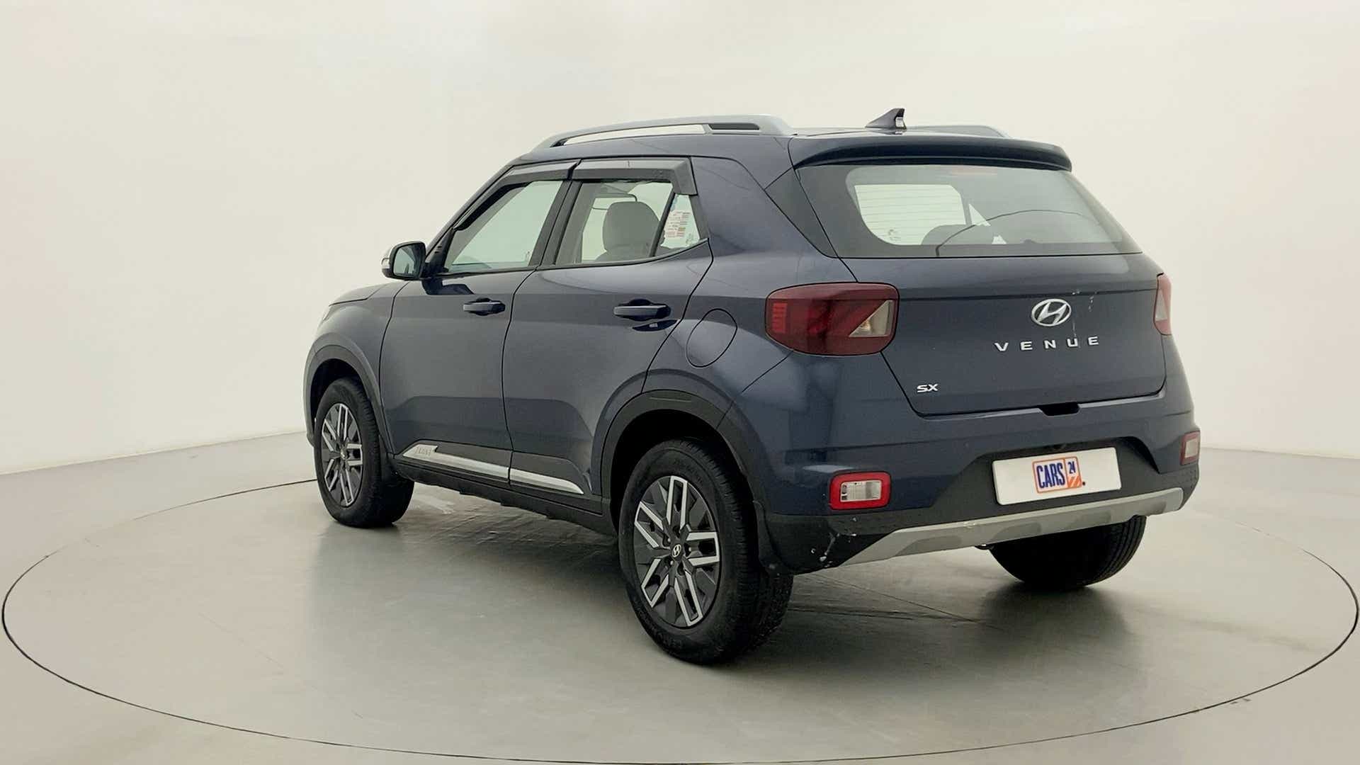 Rear three-quarter view of a Hyundai Venue SX
