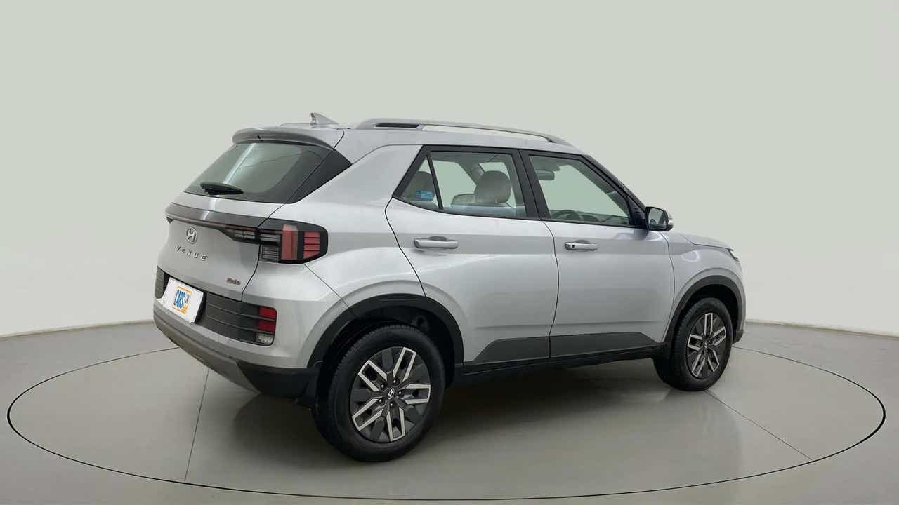 Rear three-quarter view of a Hyundai Venue