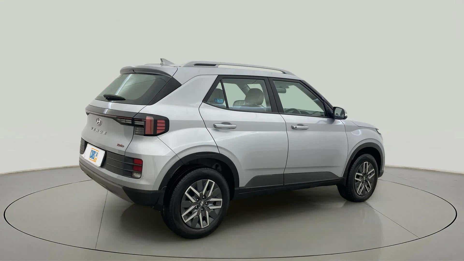 Rear three-quarter view of a Hyundai Venue