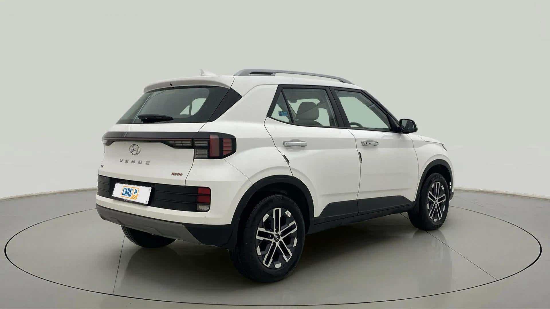 Rear three-quarter of a Hyundai Venue