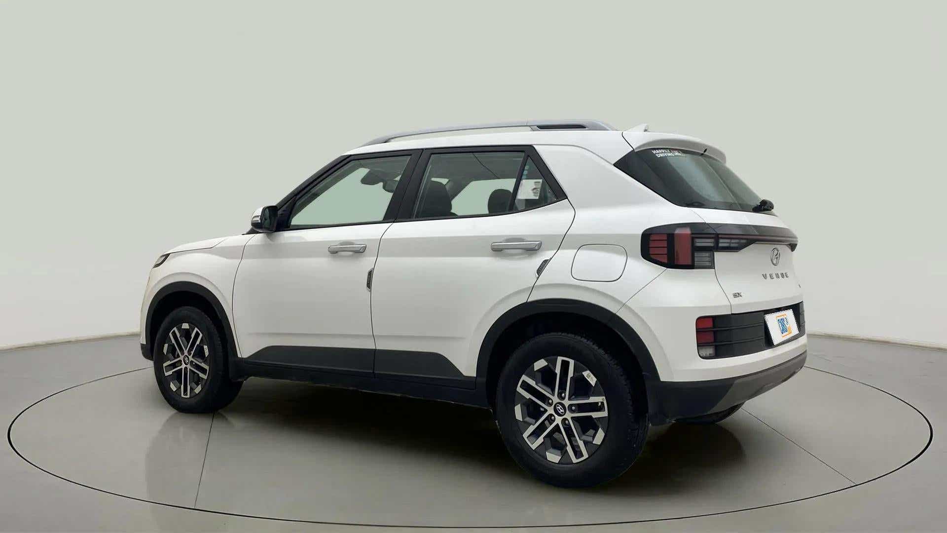 Rear three-quarter of a Hyundai Venue