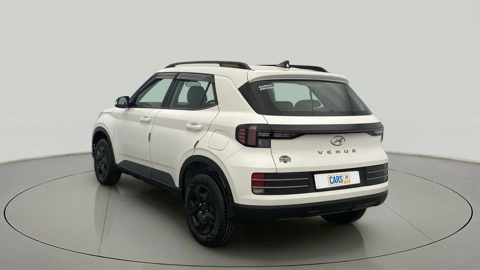 Rear three-quarter view of a Hyundai Venue