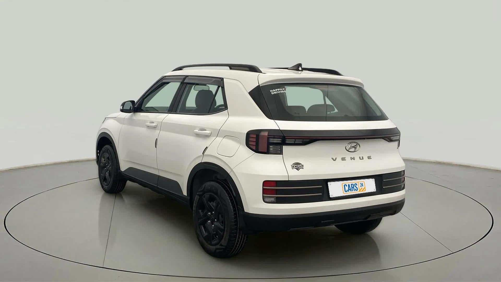 Rear three-quarter view of a Hyundai Venue