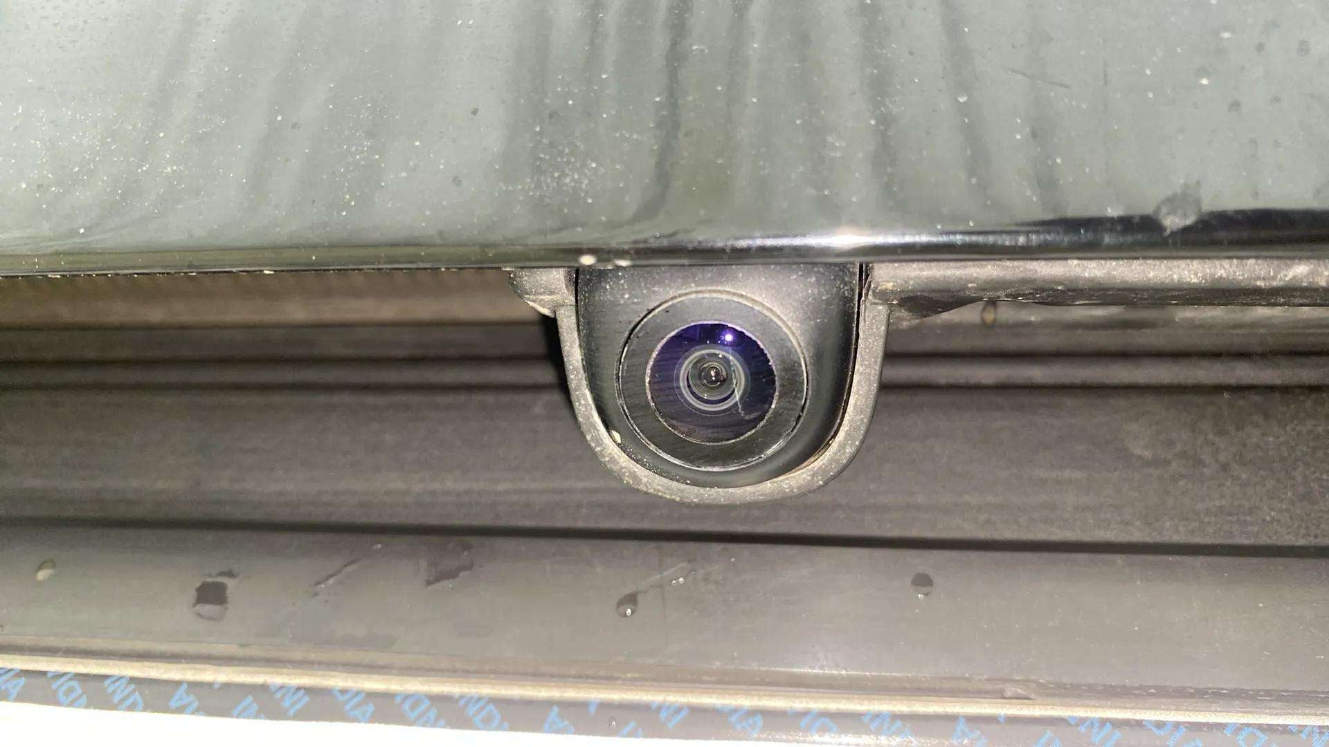Close-up of a rear camera on a Hyundai Venue