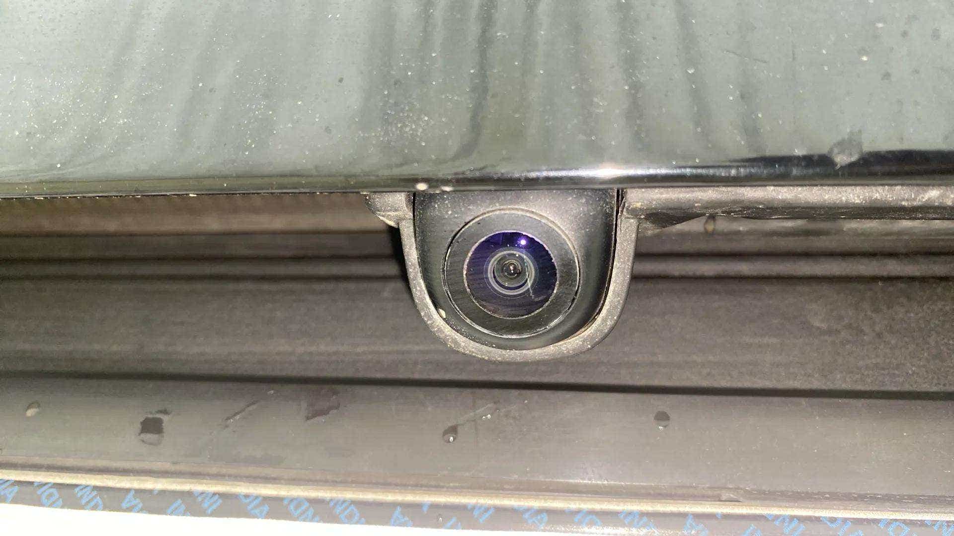 Close-up of a rear camera on a Hyundai Venue
