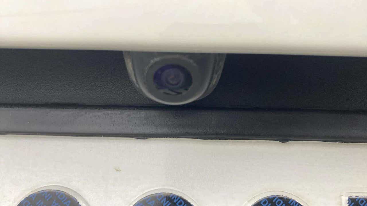 Close-up of the rear camera of a Hyundai Venue