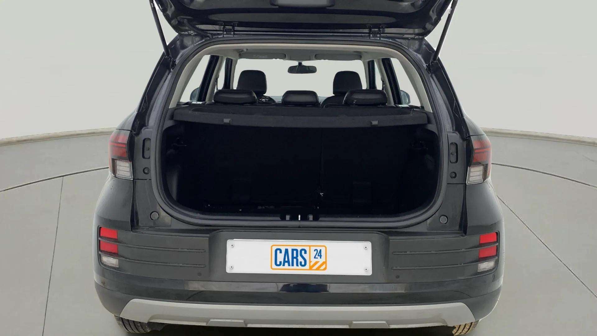 Rear view of a Hyundai Venue with open boot