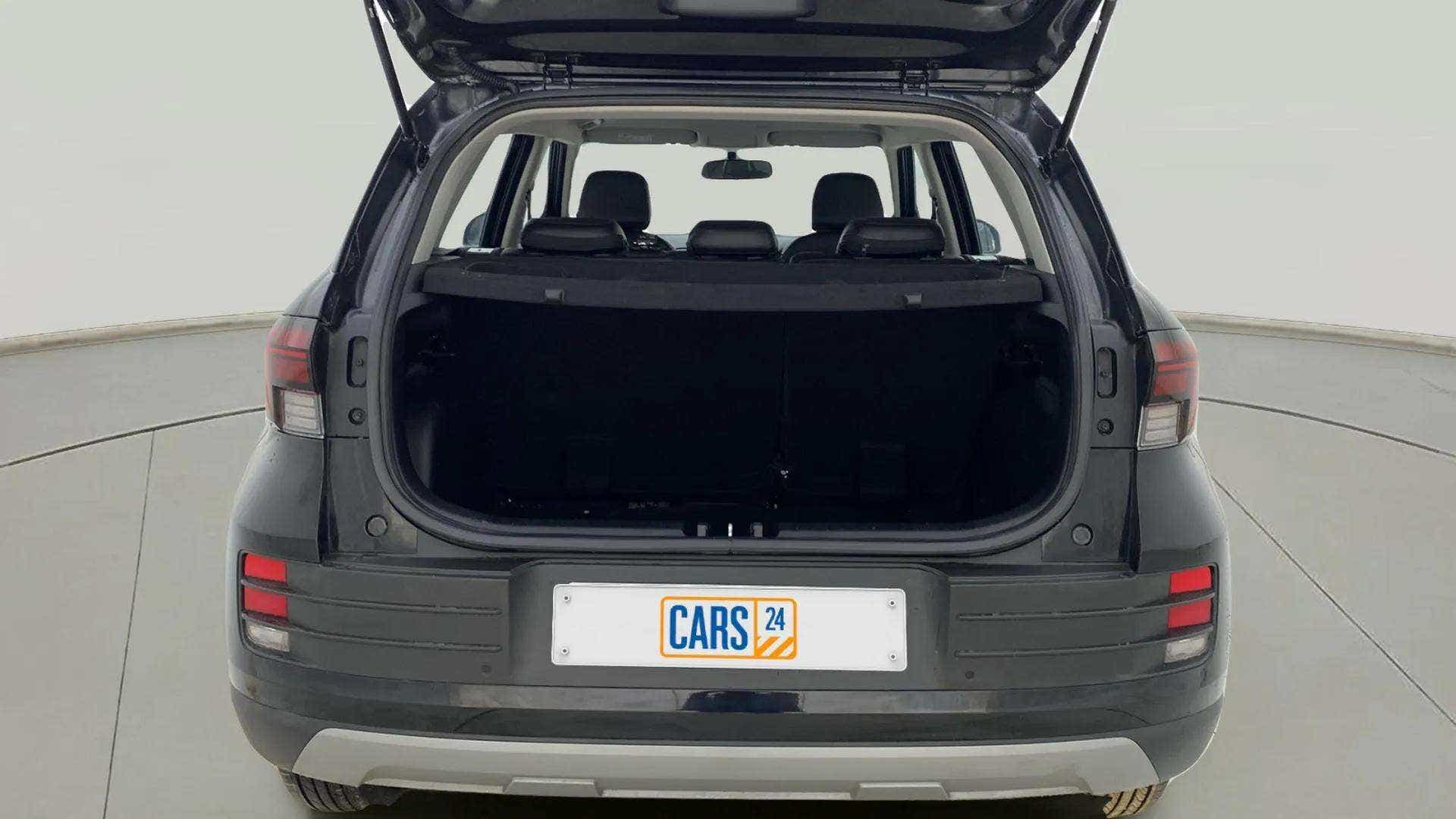 Rear view of a Hyundai Venue with open boot