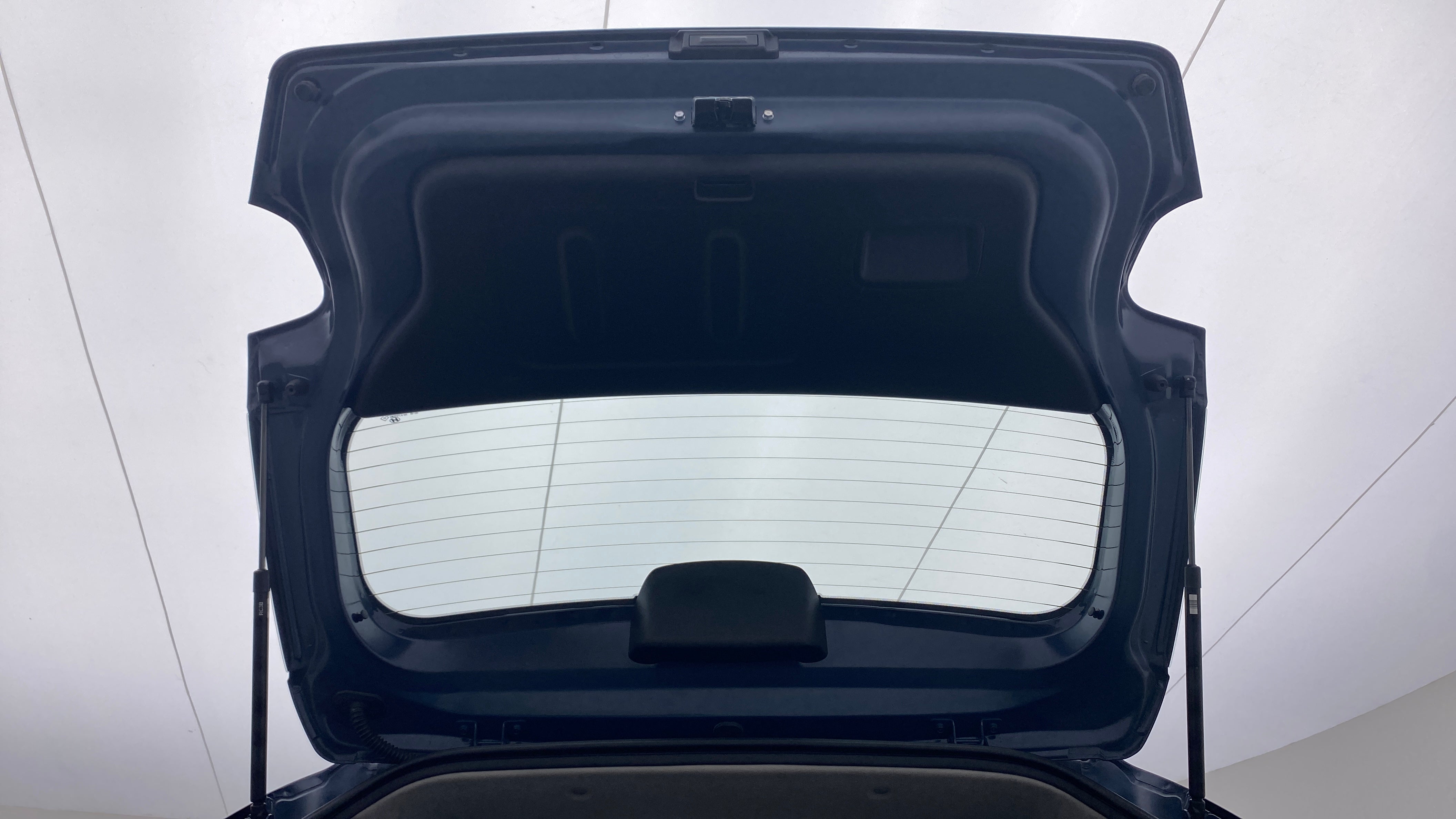 Open rear hatch view of a Hyundai Venue