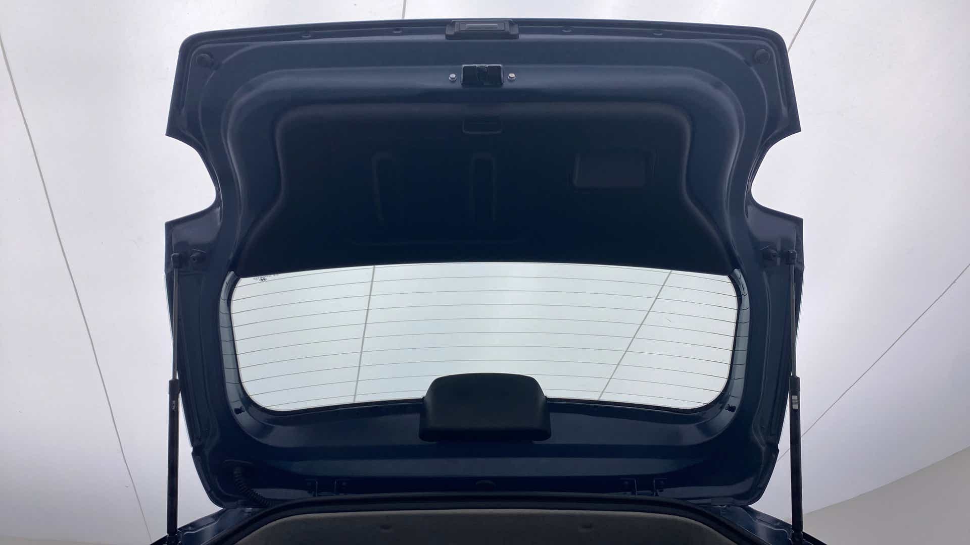 Open rear hatch view of a Hyundai Venue