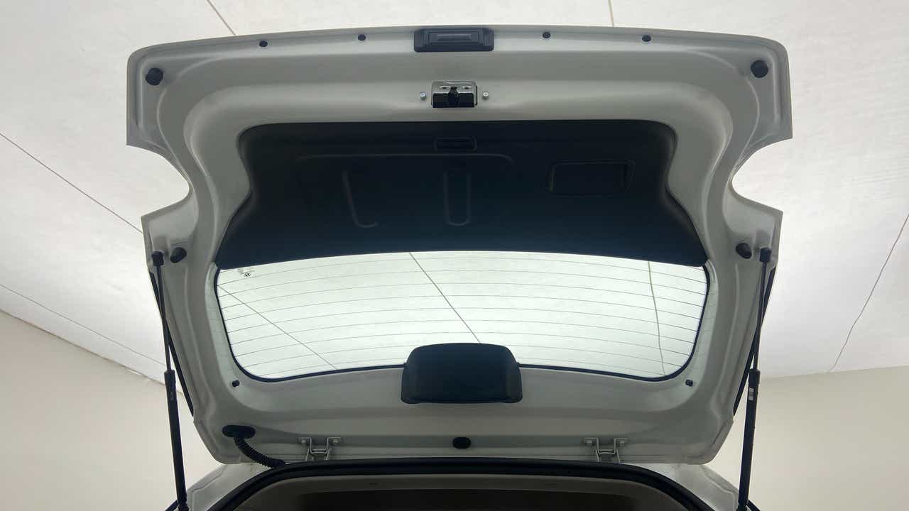 Open boot lid interior view of a Hyundai Venue
