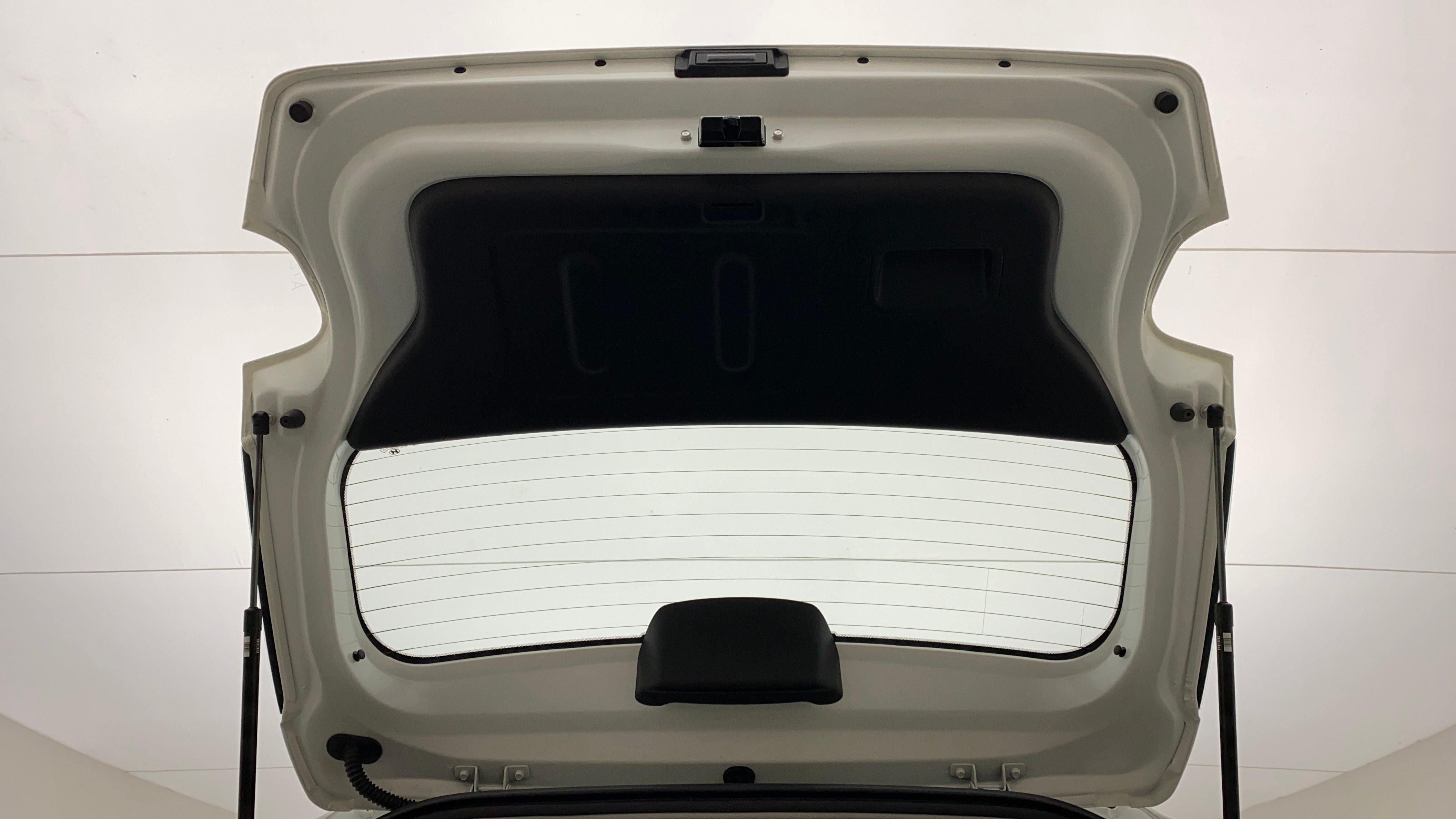 Inside view of tailgate of a Hyundai Venue