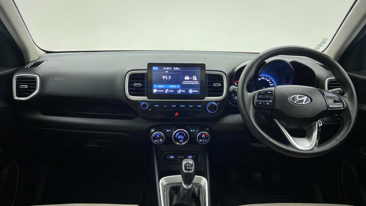 Dashboard and steering view of a Hyundai Venue