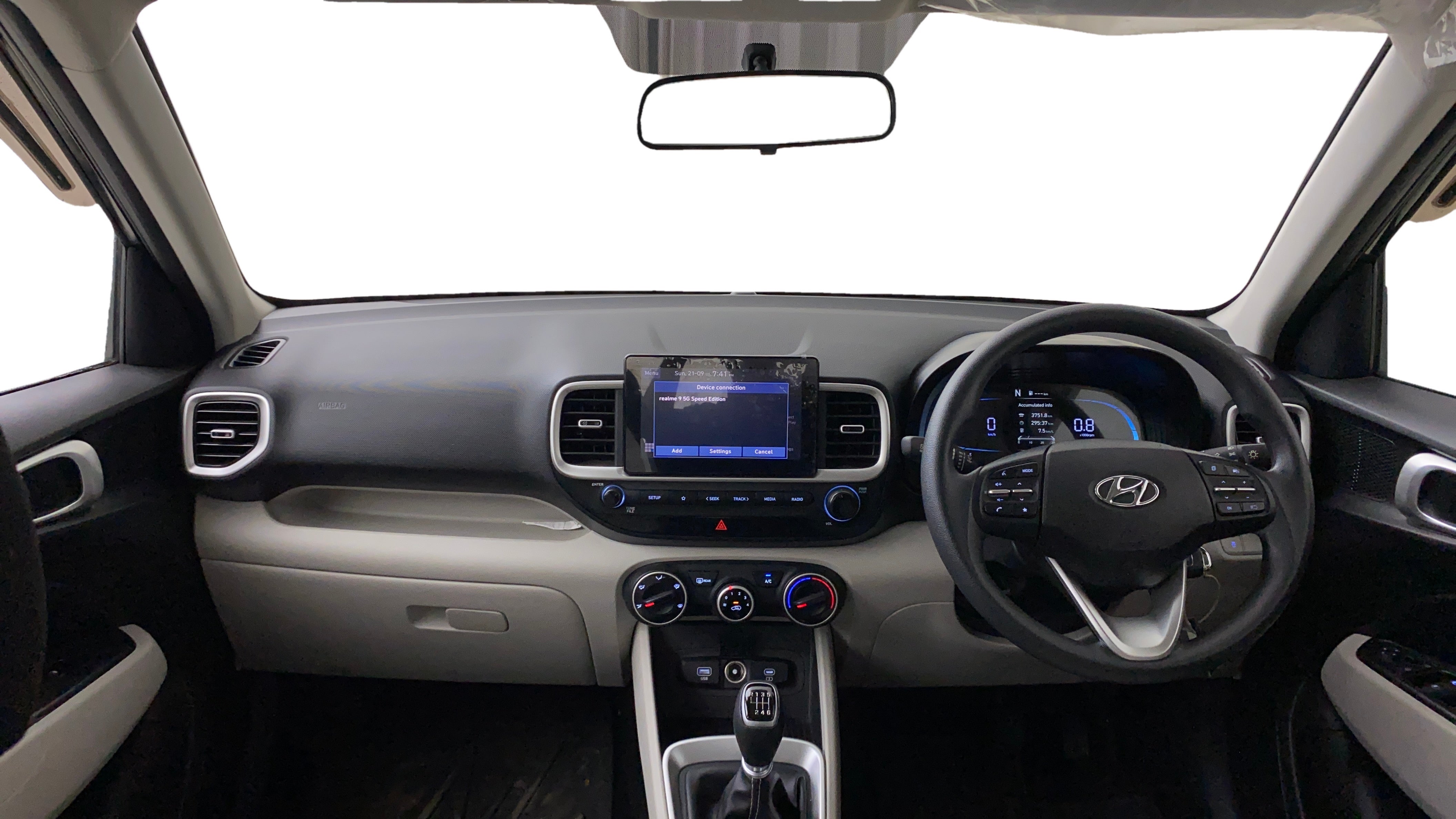 Interior dashboard view of a Hyundai Venue