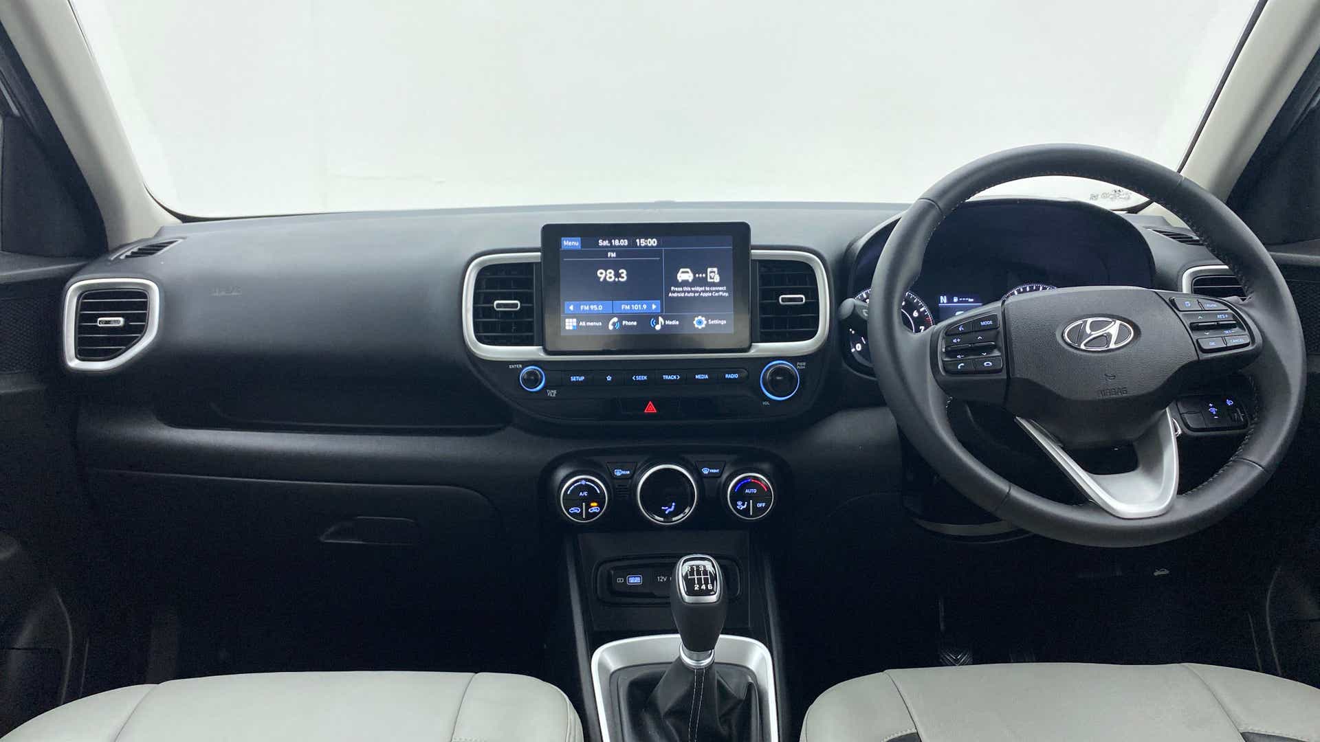 Interior dashboard view of a Hyundai Venue