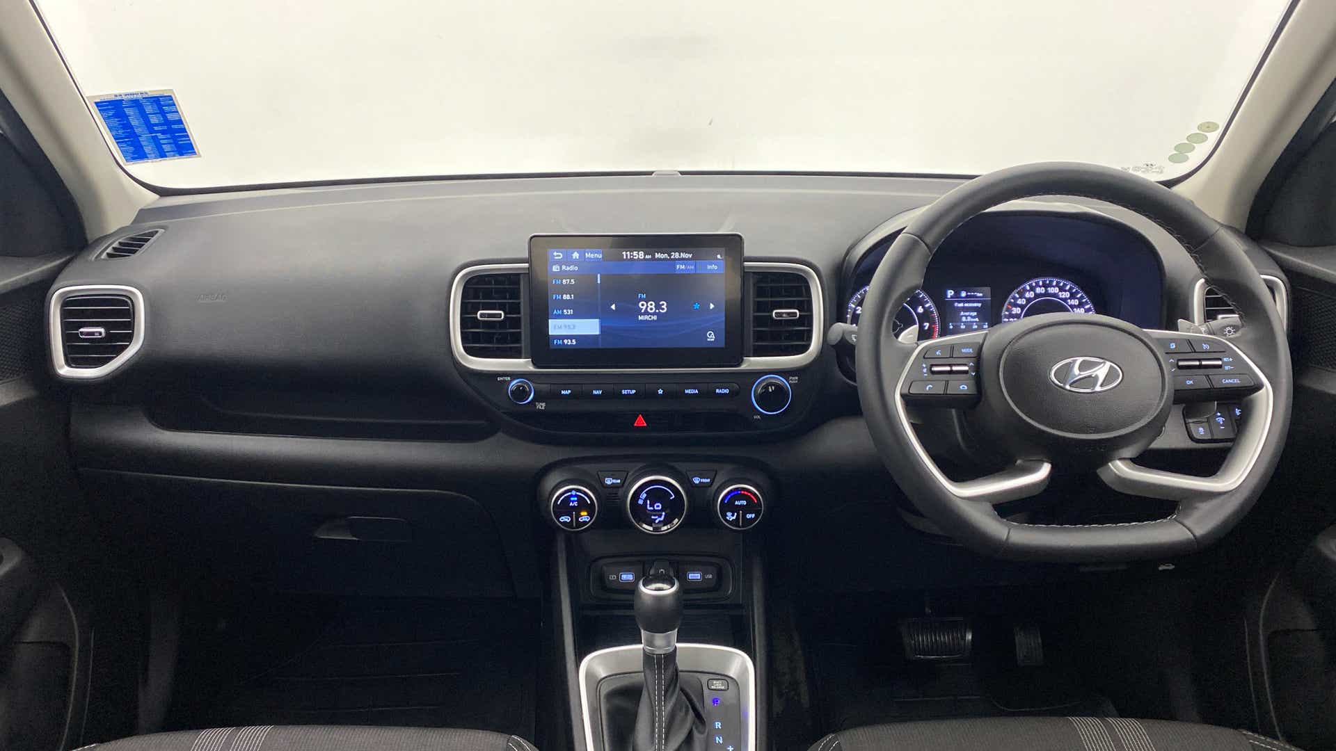 Interior dashboard of a Hyundai Venue