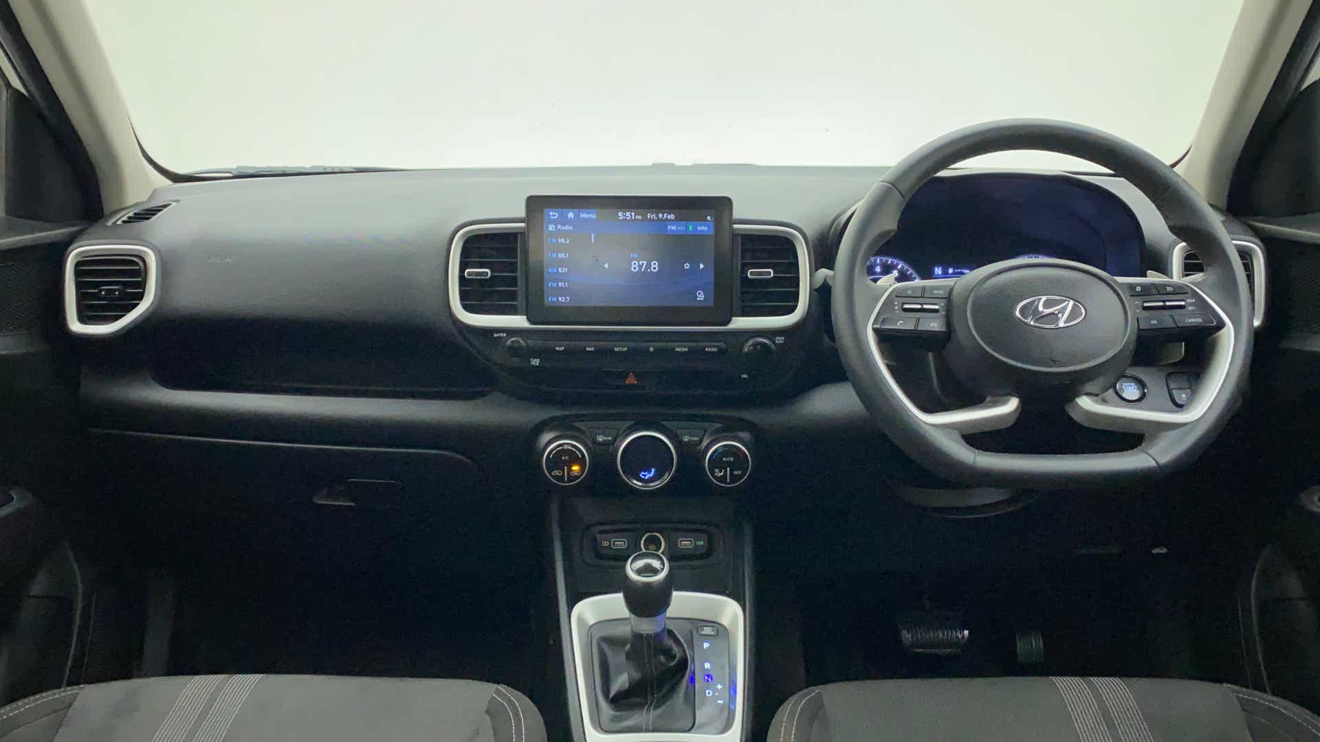 Interior dashboard view of a Hyundai Venue