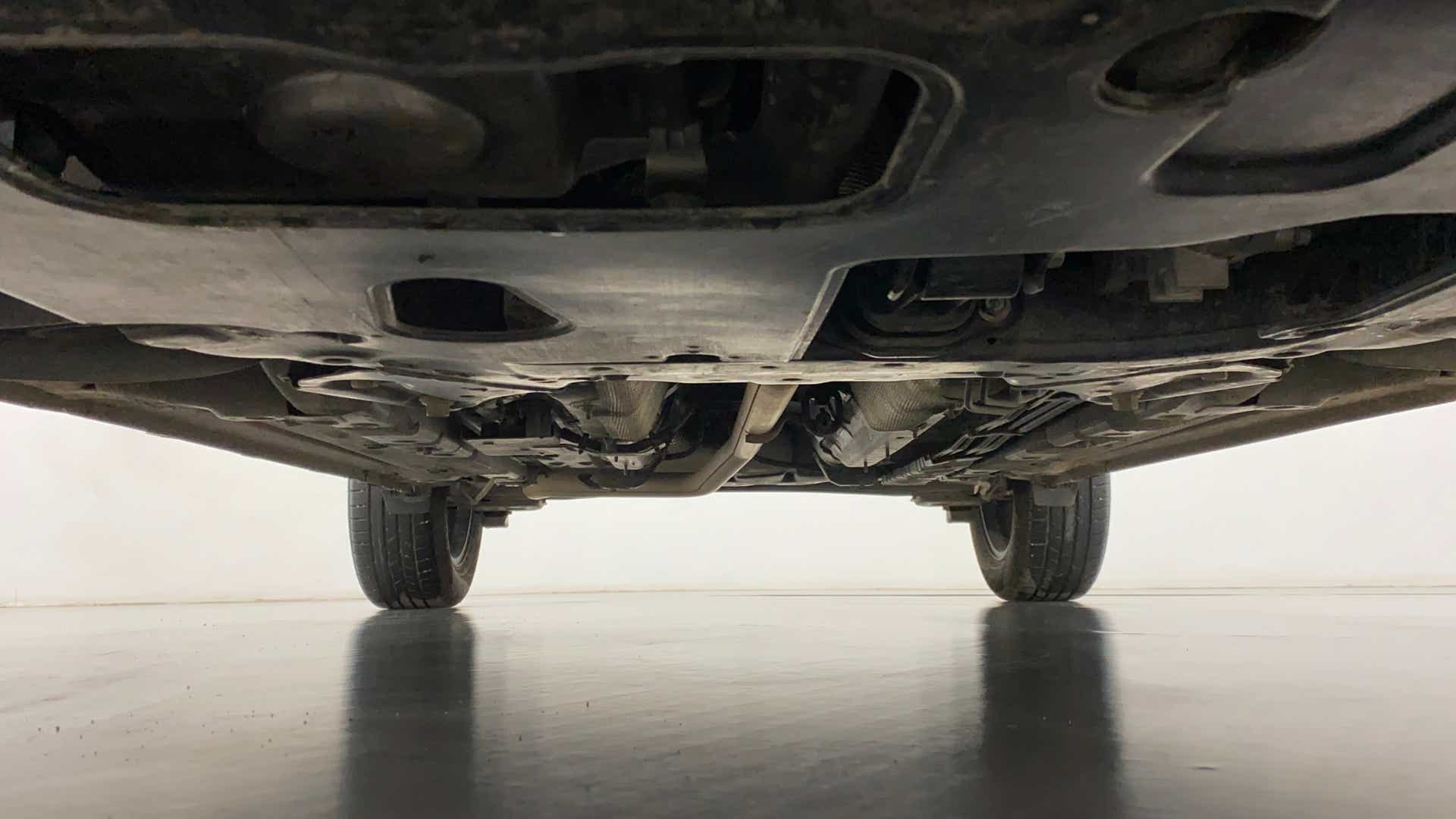 Underside view of a Hyundai Venue