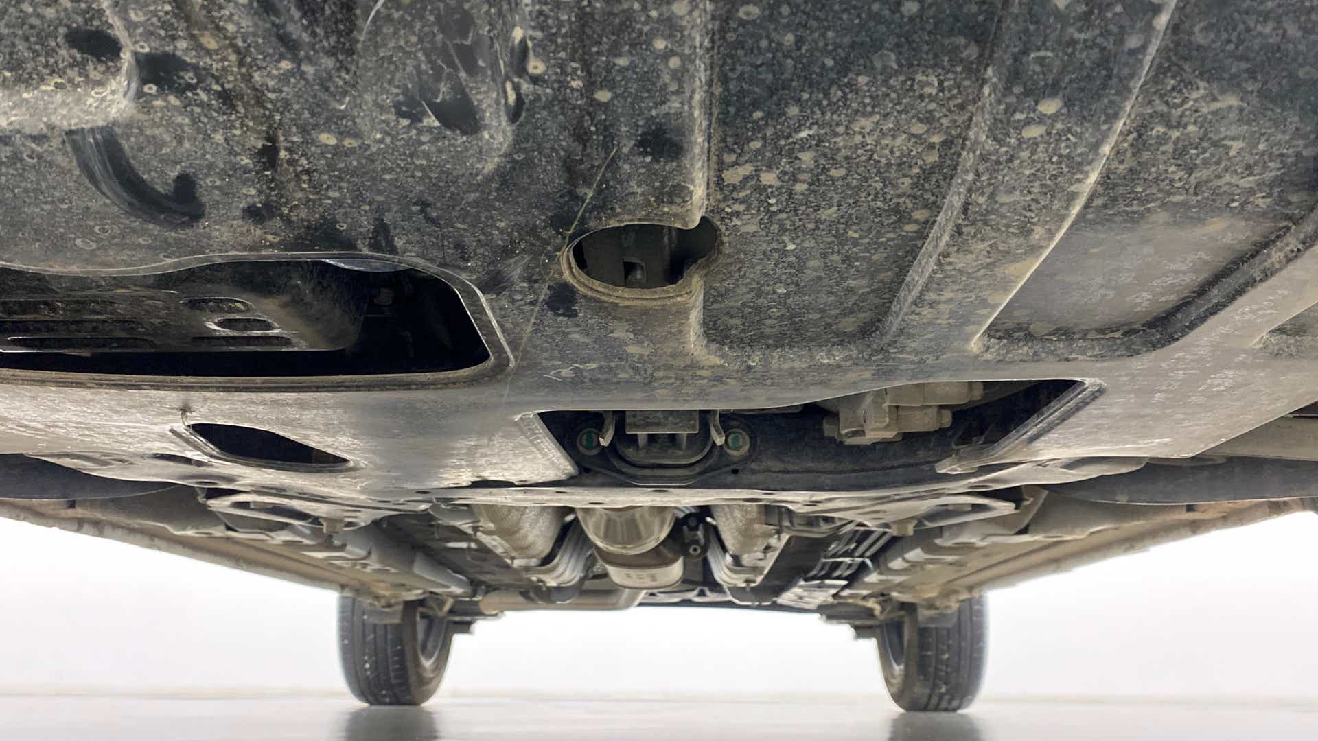 Undercarriage view of a Hyundai Venue