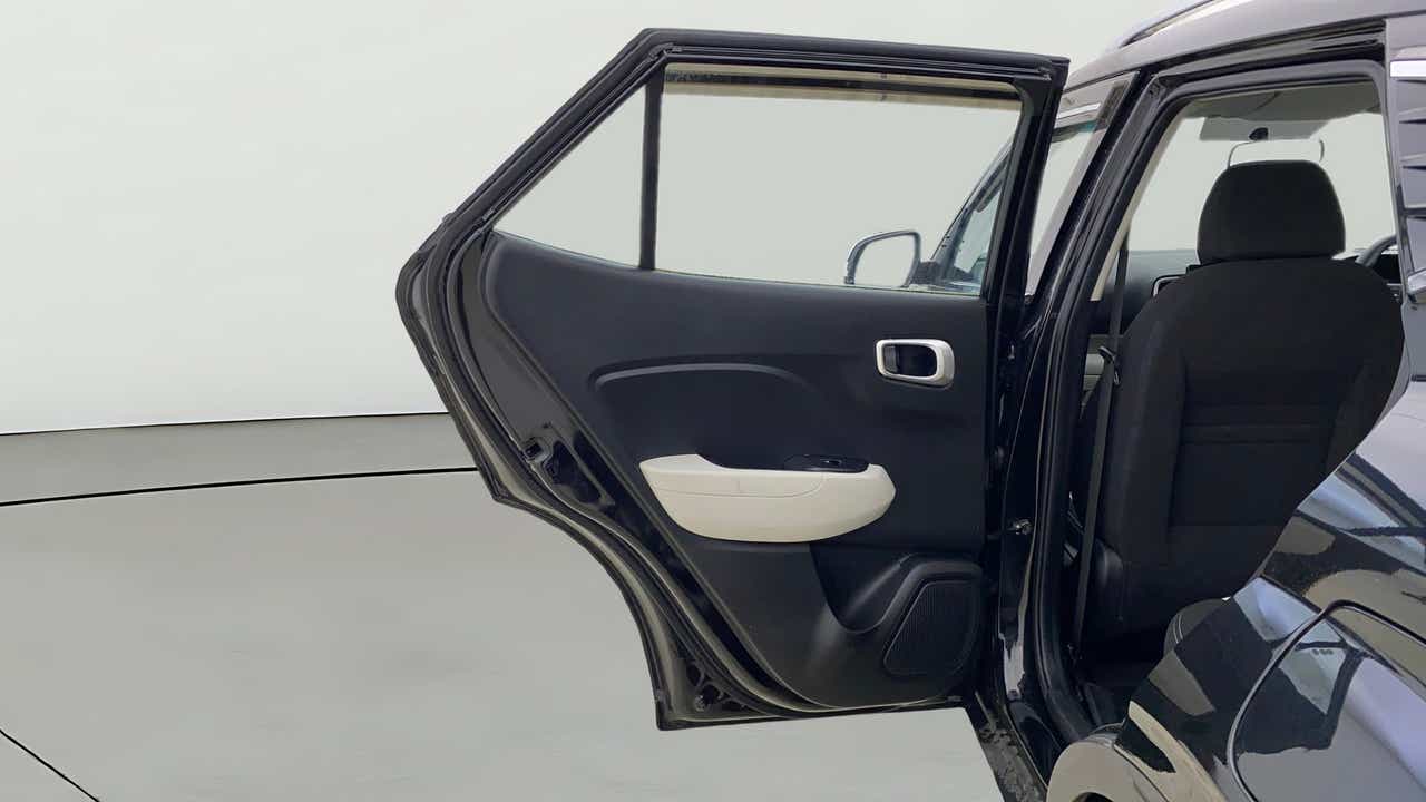 Rear door interior of a Hyundai Venue