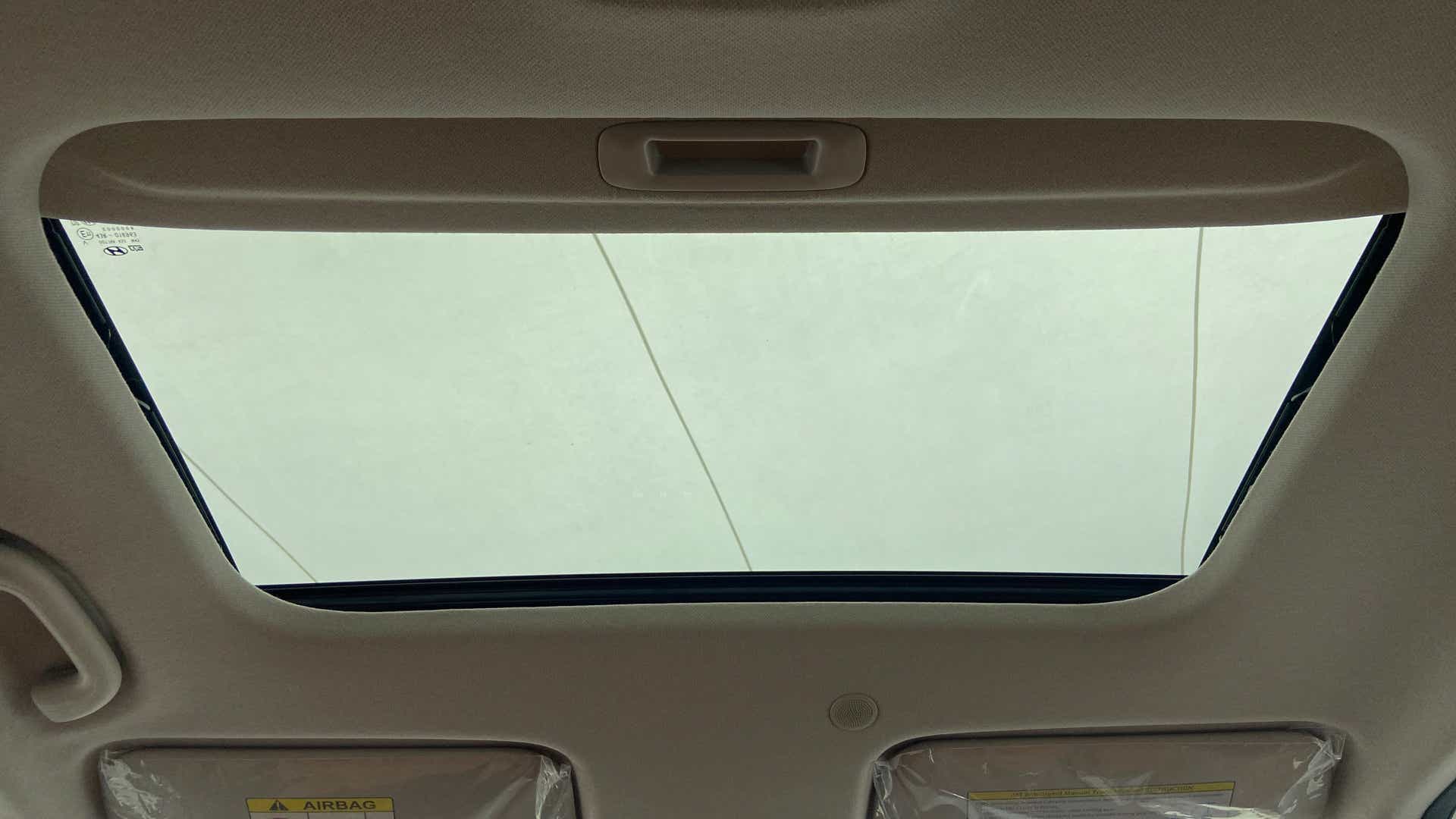 Sunroof interior view of a Hyundai Venue