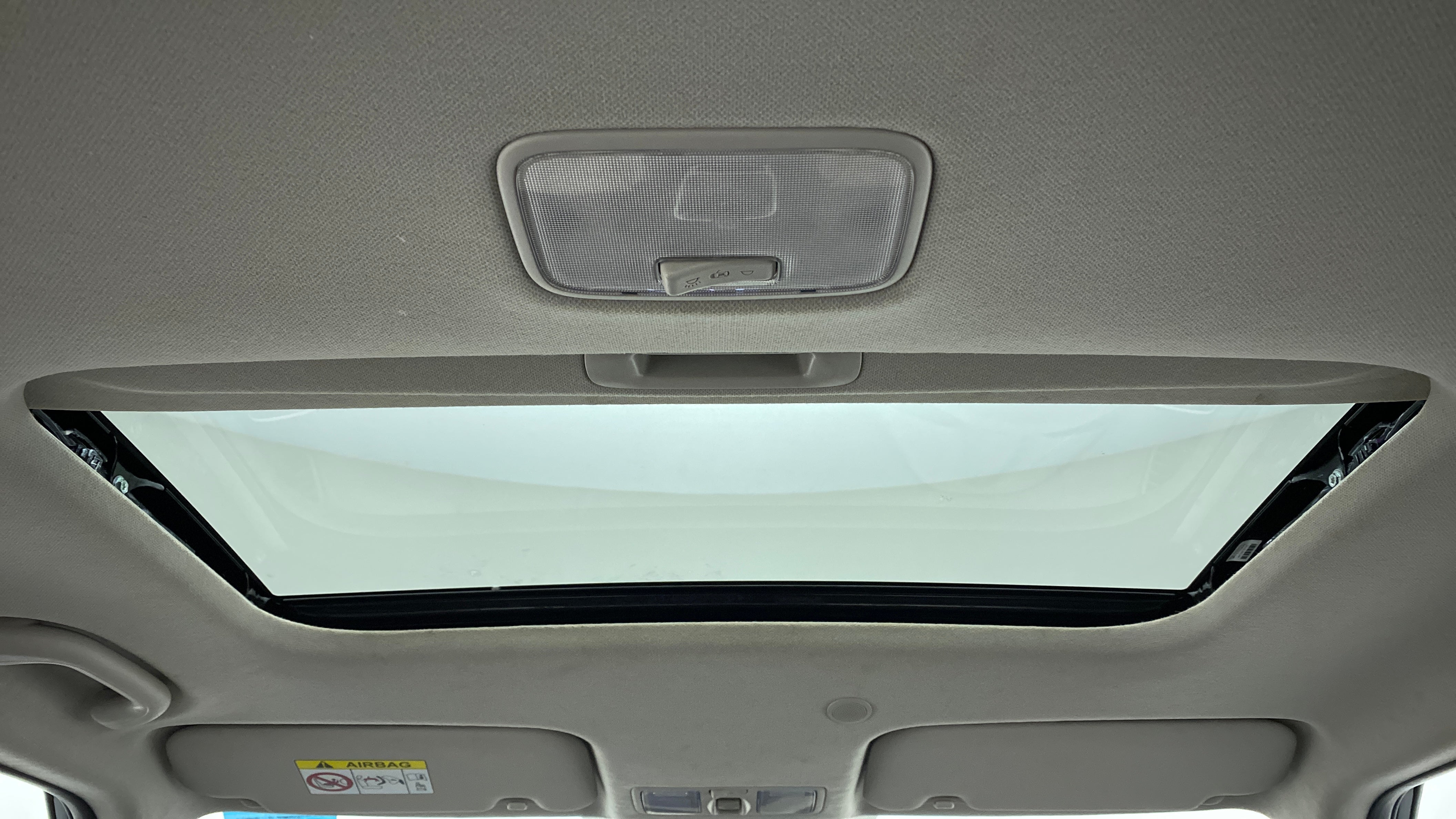 Sunroof interior view of a Hyundai Venue