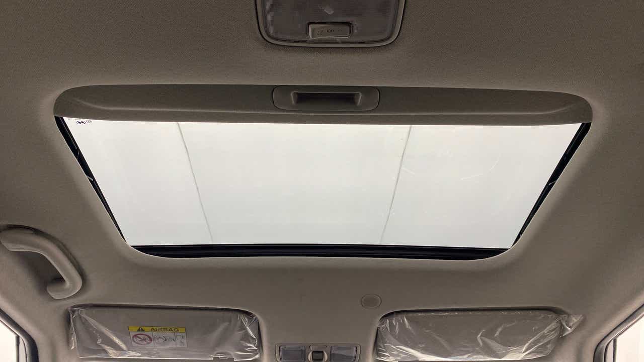 Sunroof view of a Hyundai Venue