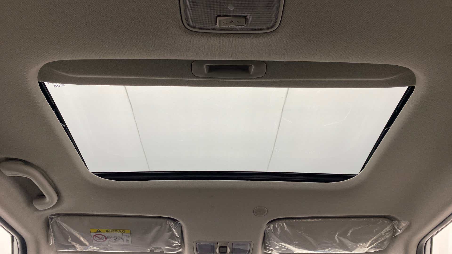 Sunroof view of a Hyundai Venue