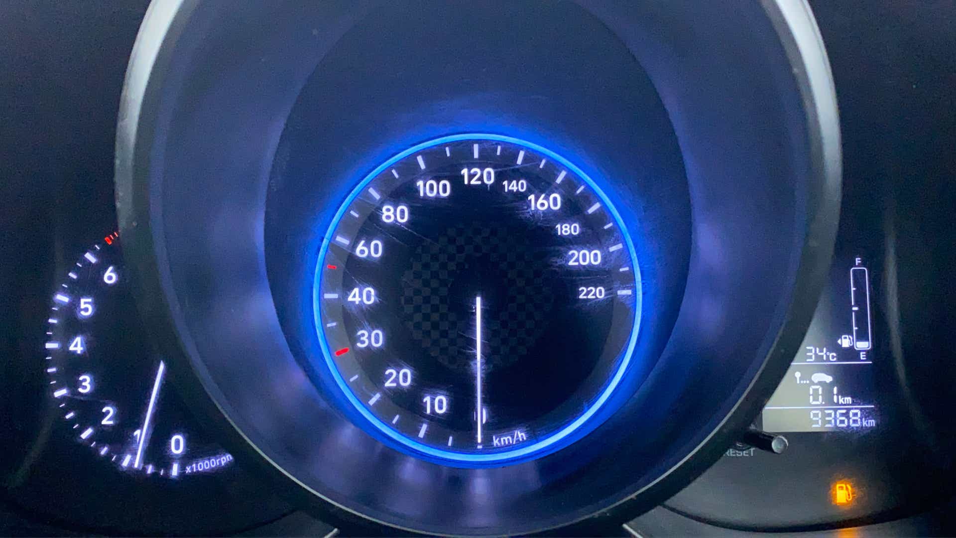 Instrument cluster of a Hyundai Venue