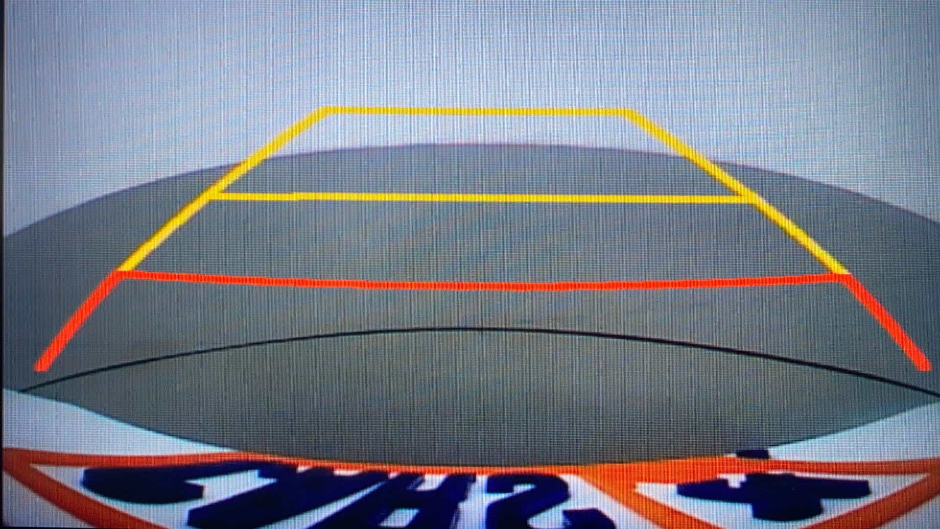 Reverse camera display of a Hyundai Venue
