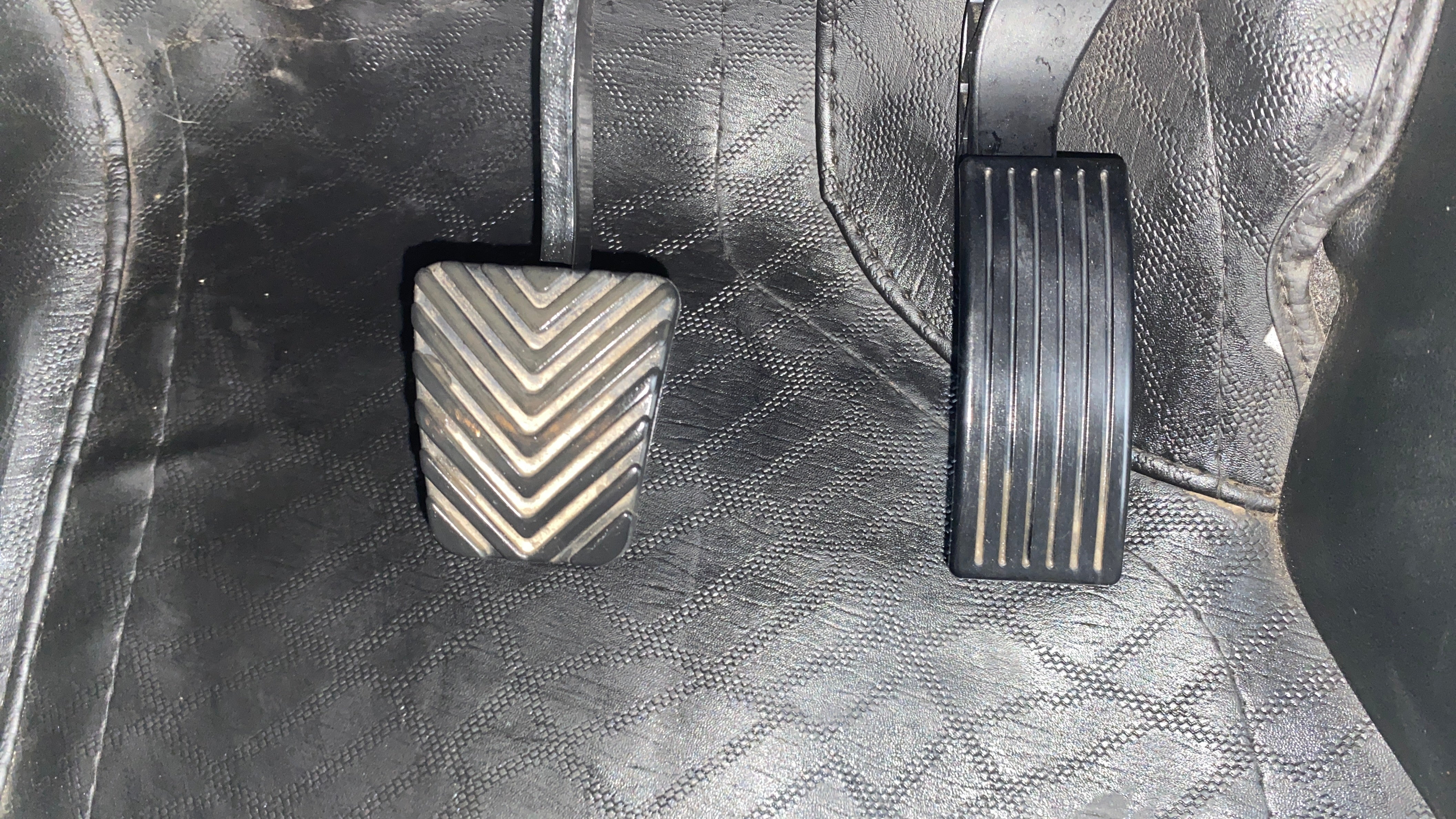 Foot pedals view of a Hyundai Venue