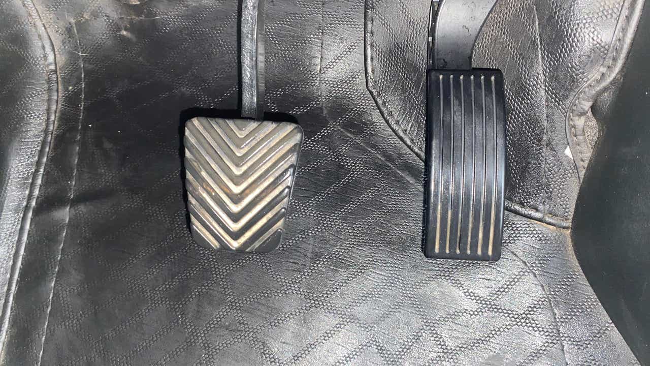 Foot pedals view of a Hyundai Venue