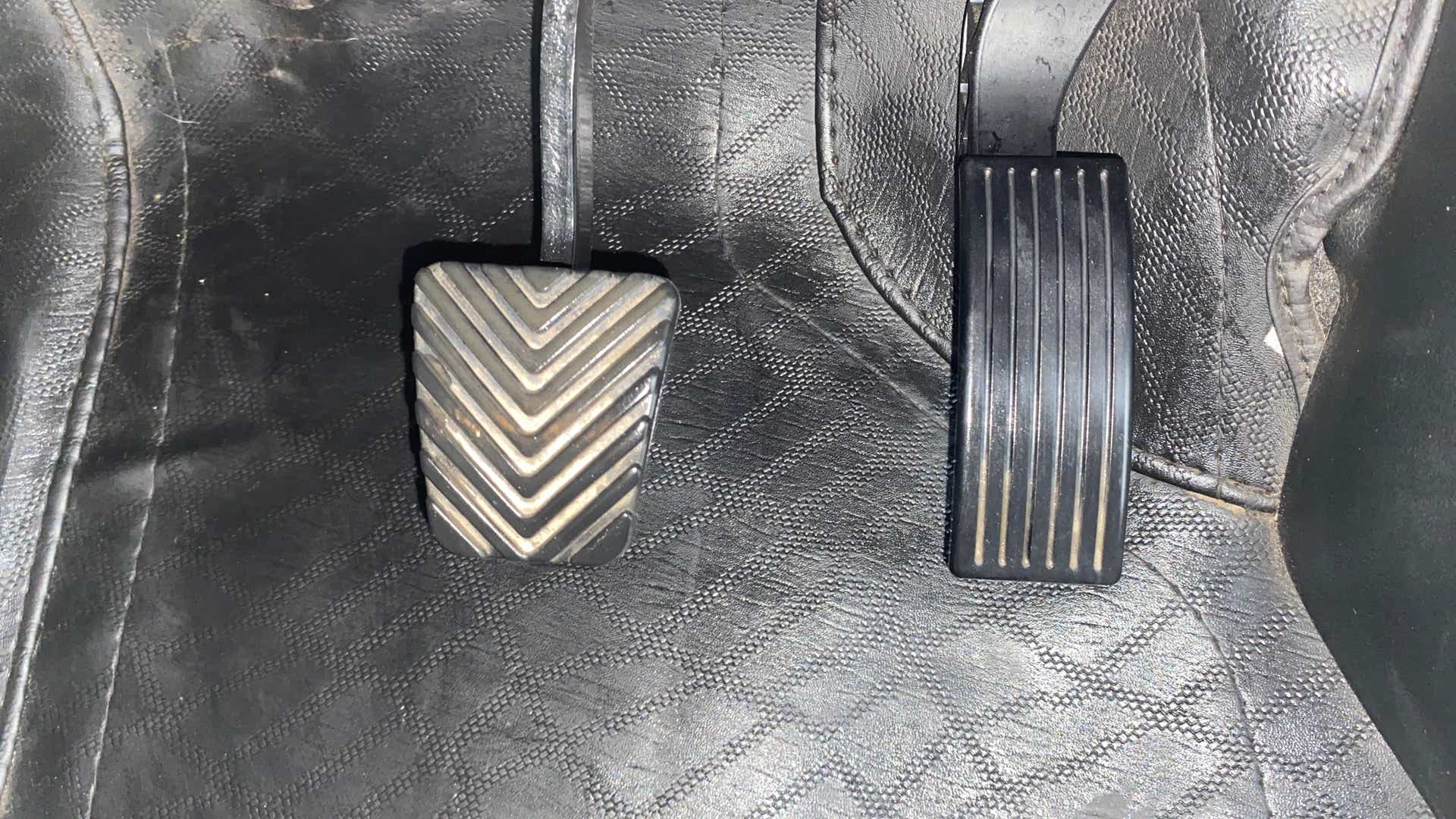 Foot pedals view of a Hyundai Venue