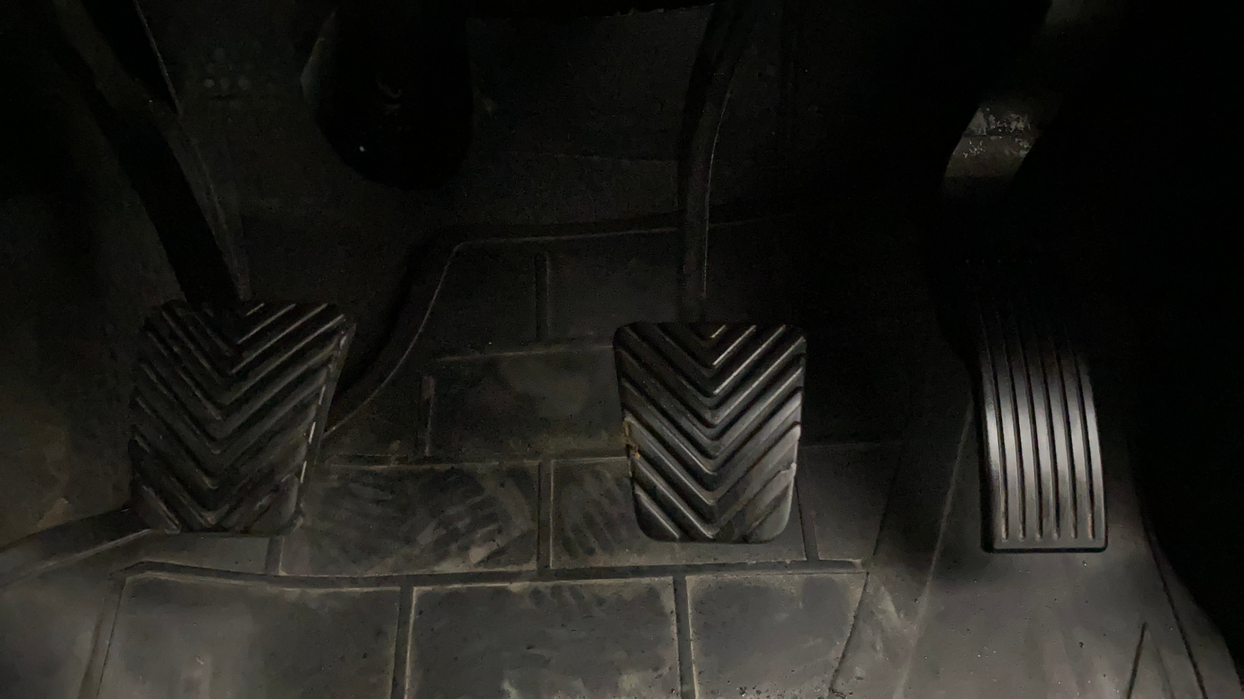 Pedal area of a Hyundai Venue