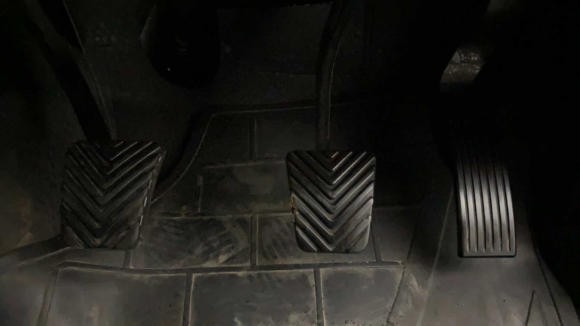 Pedal area of a Hyundai Venue