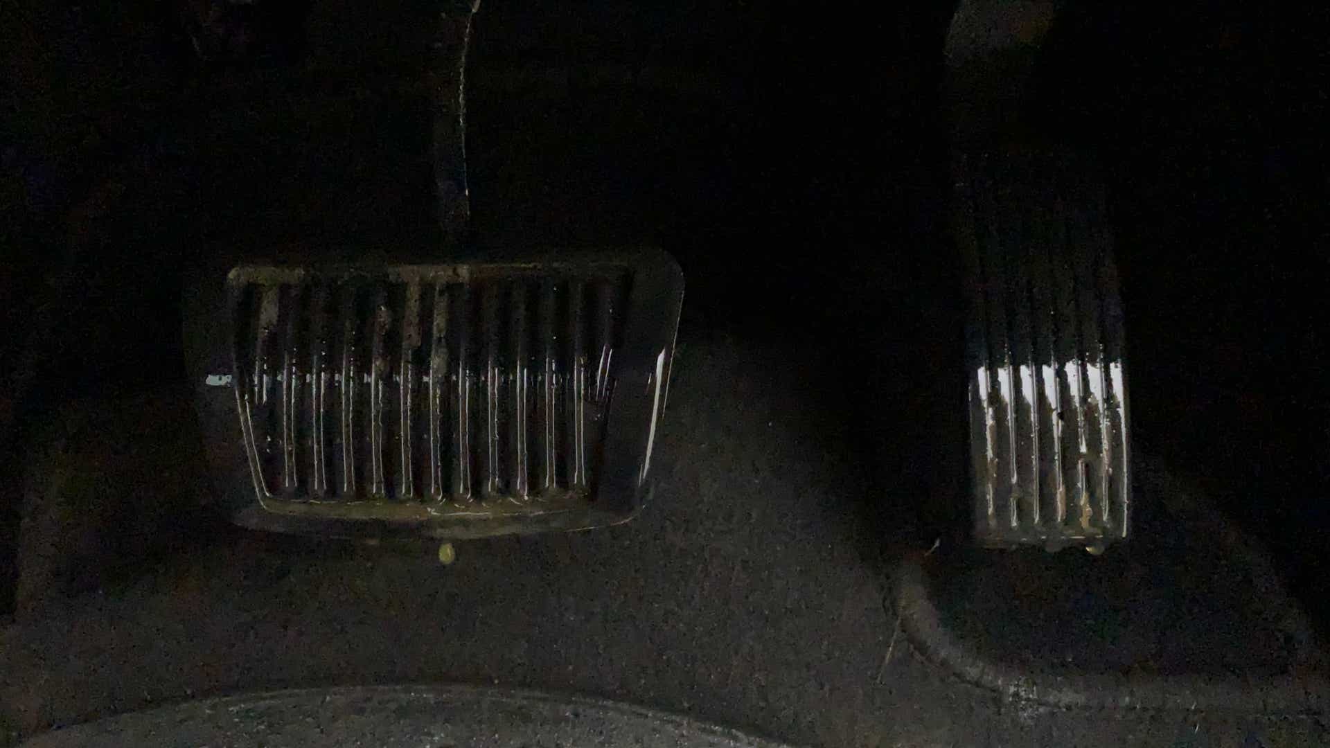 Close-up of pedals of a Hyundai Venue