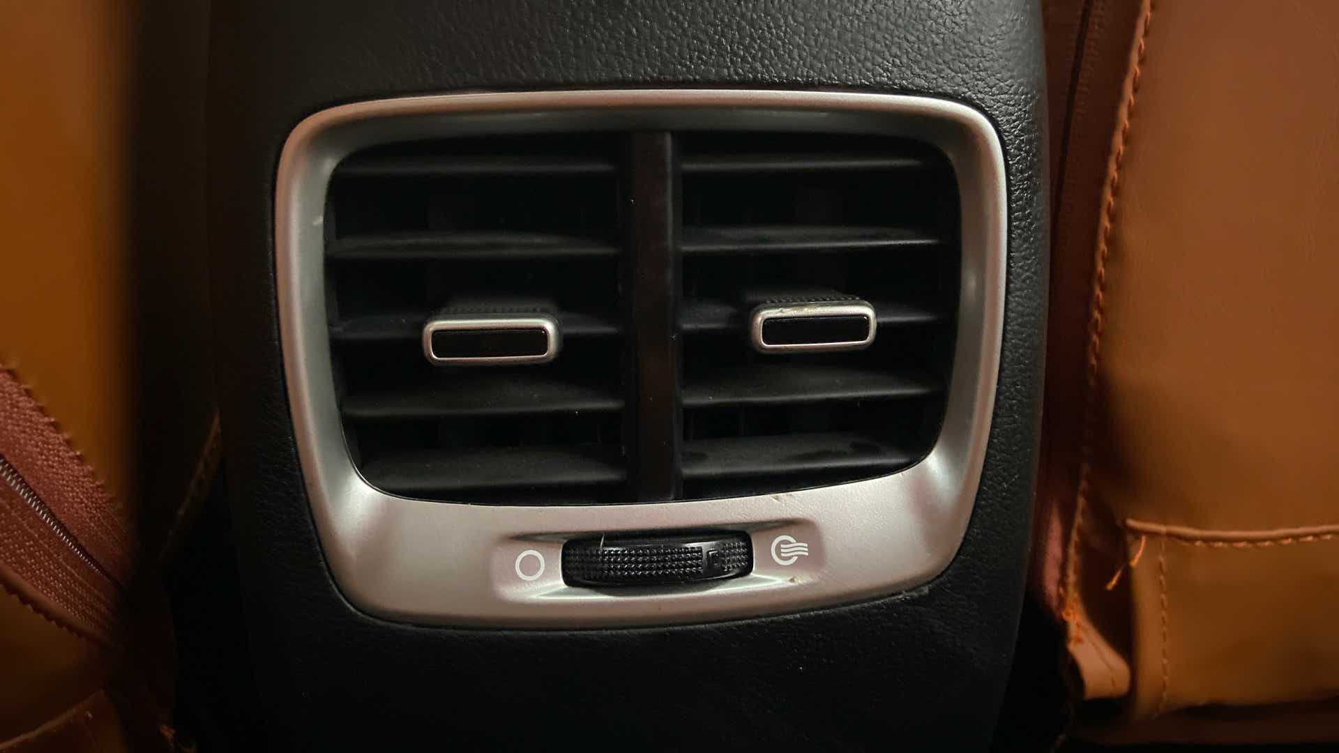 Rear seat air vent view of a Hyundai Venue