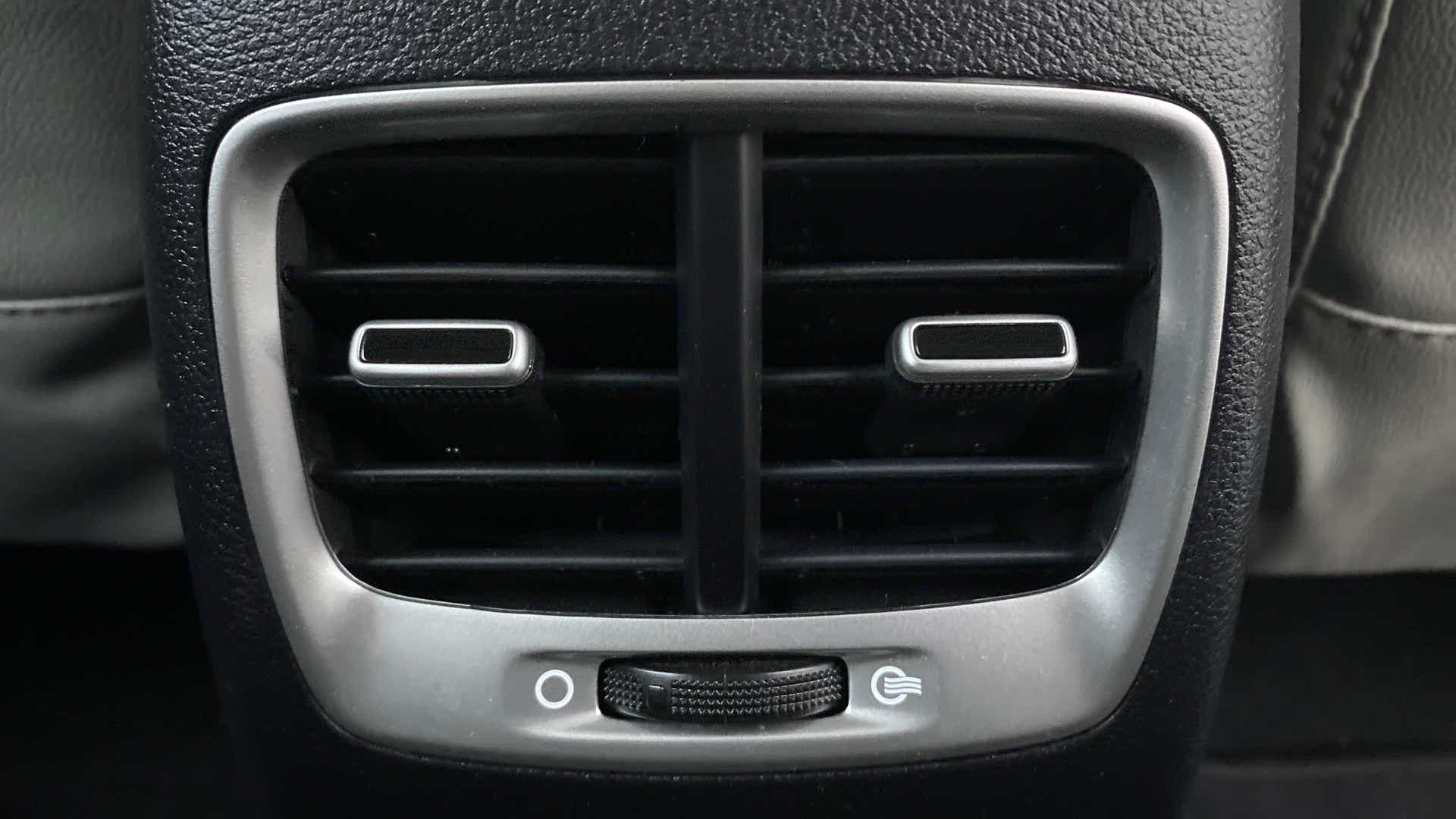 Close-up of rear ac vent of a Hyundai Venue
